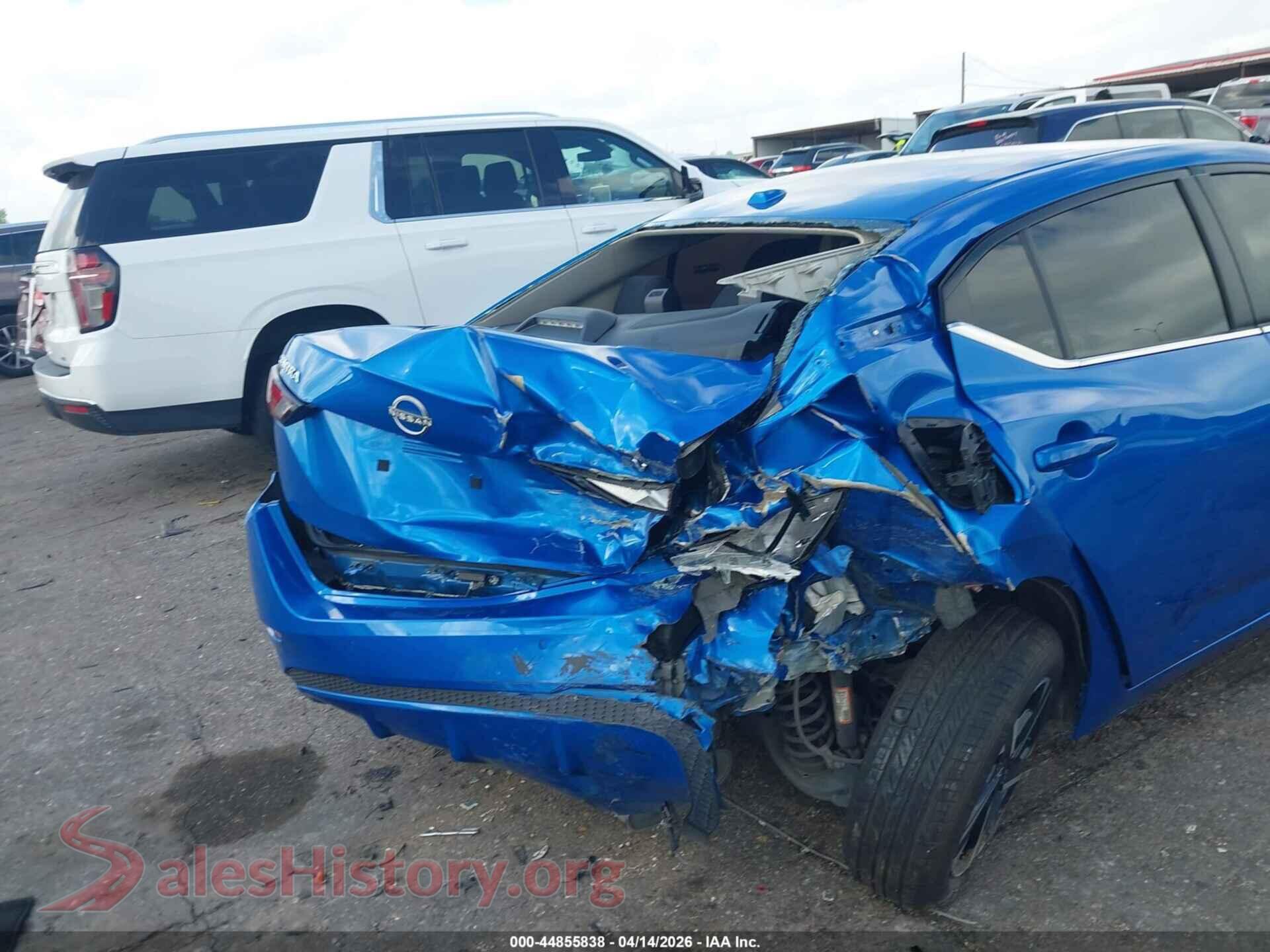 2024 NISSAN SENTRA VIN 3N1AB8CV2RY279798, rear passenger side