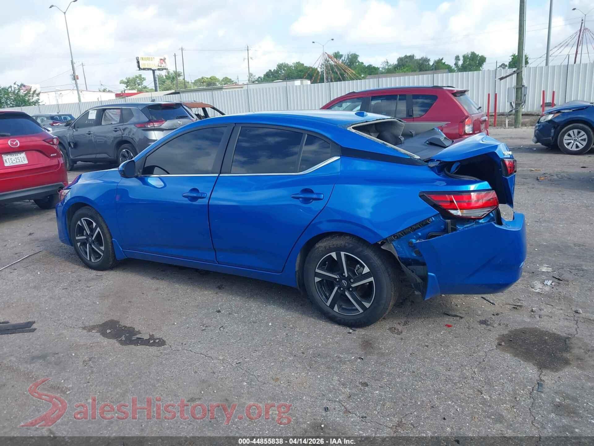 2024 NISSAN SENTRA VIN 3N1AB8CV2RY279798, auction photo 14