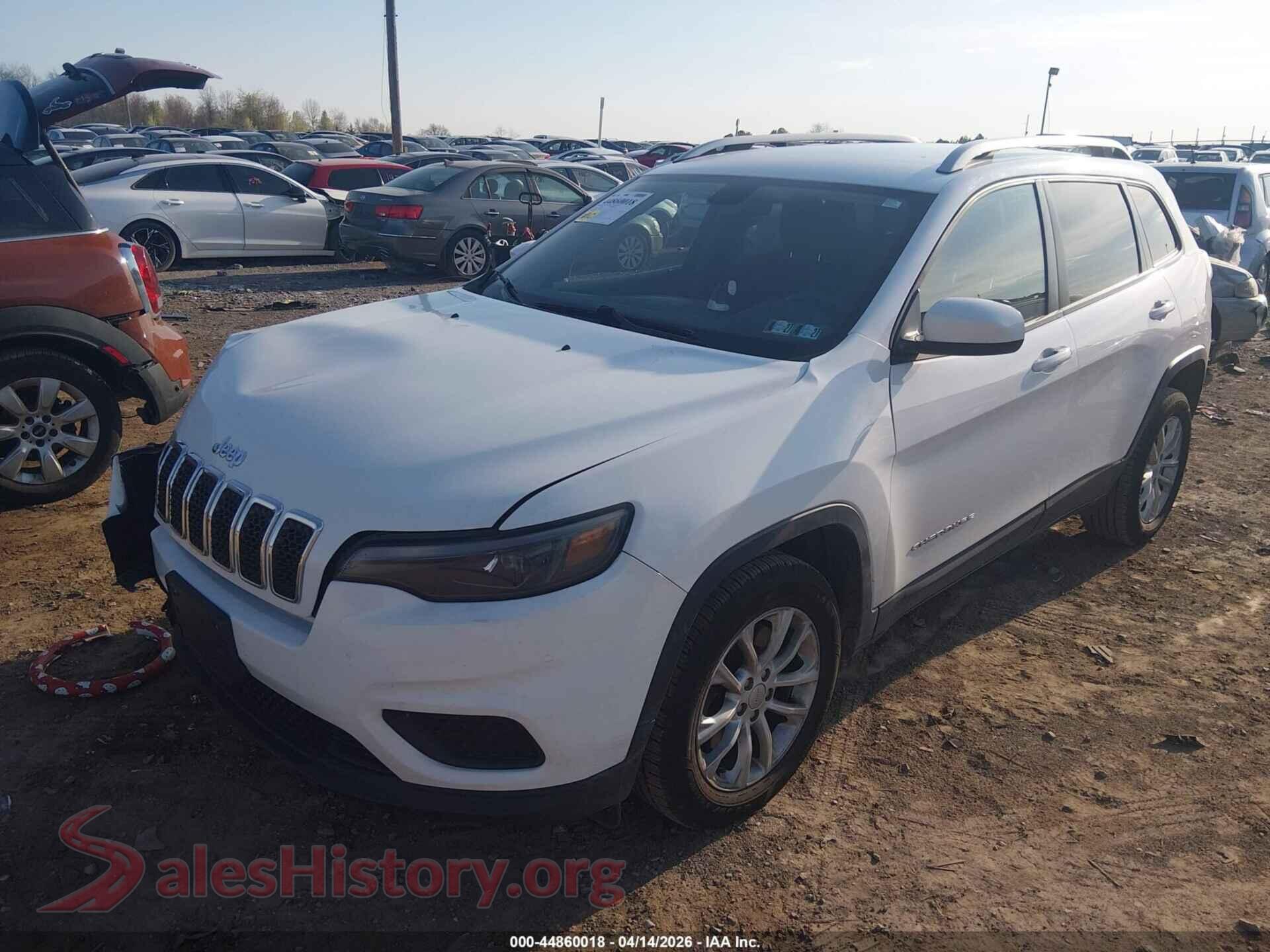 2020 JEEP CHEROKEE VIN 1C4PJLCB9LD614648, front view