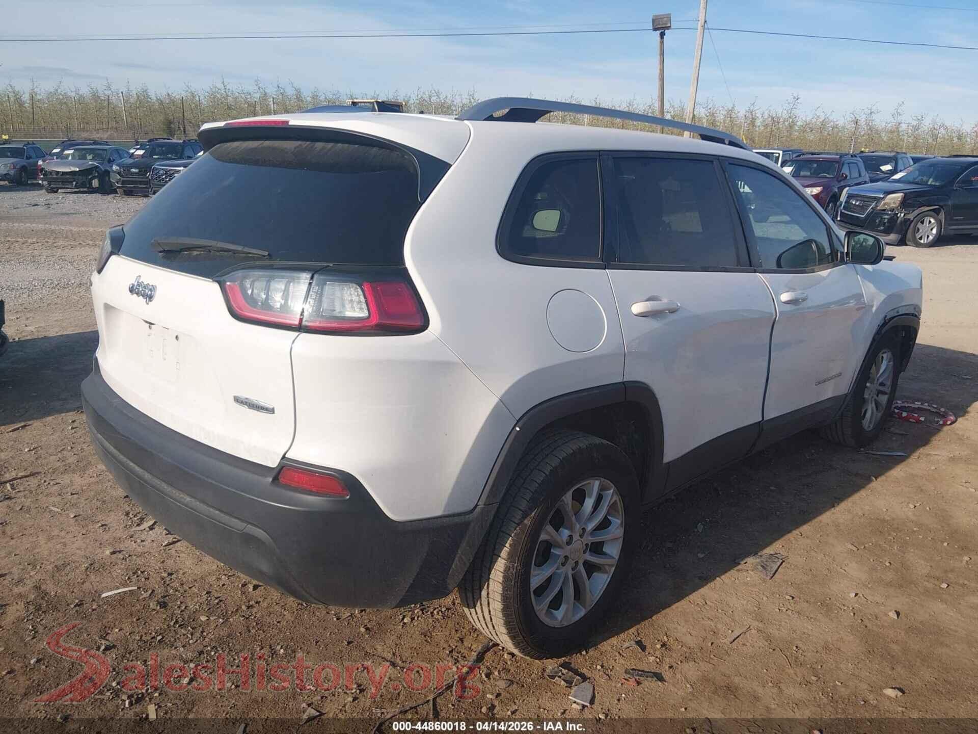 2020 JEEP CHEROKEE VIN 1C4PJLCB9LD614648, rear driver side