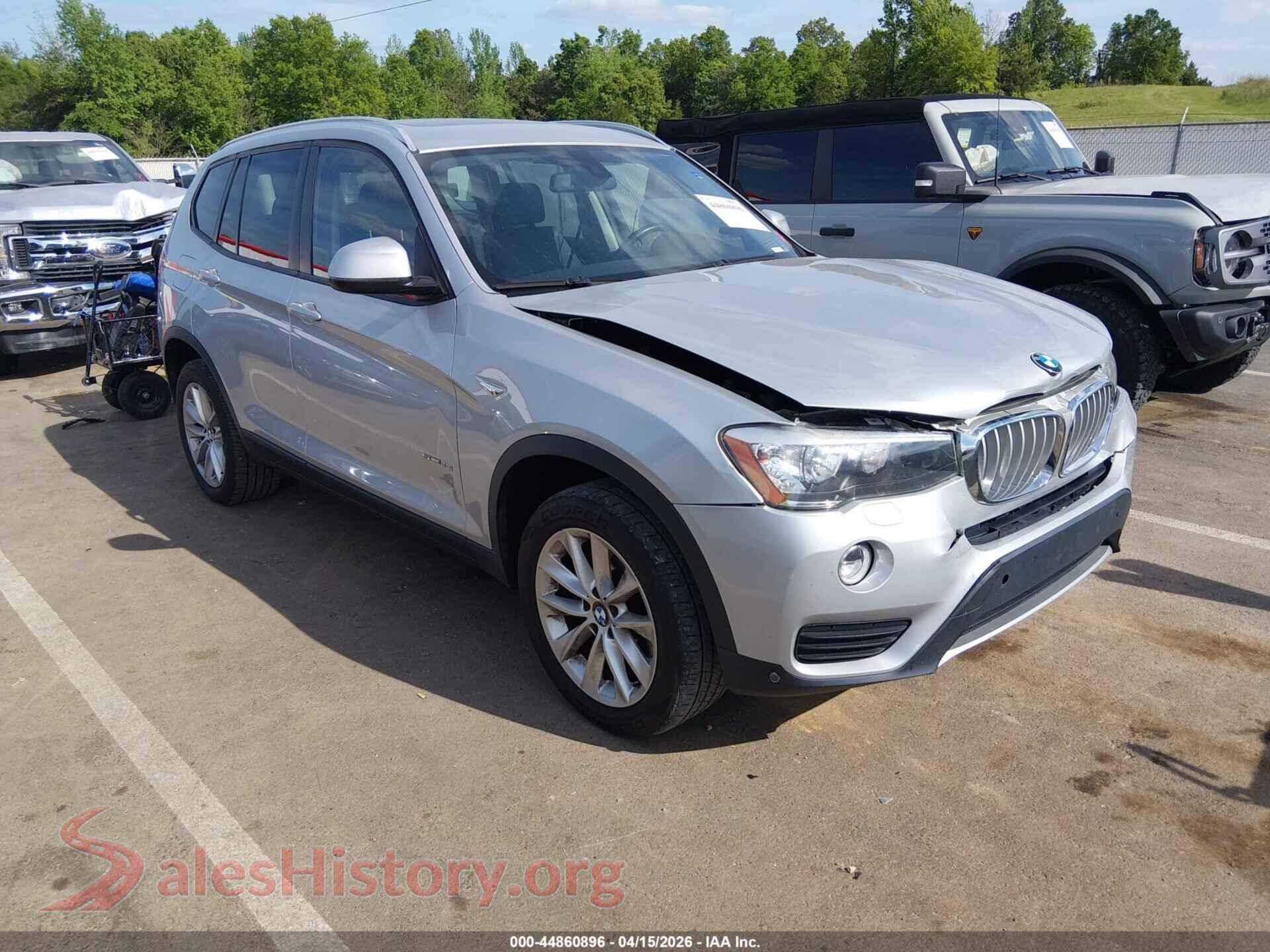 5UXWZ7C33H0V88999 2017 BMW X3