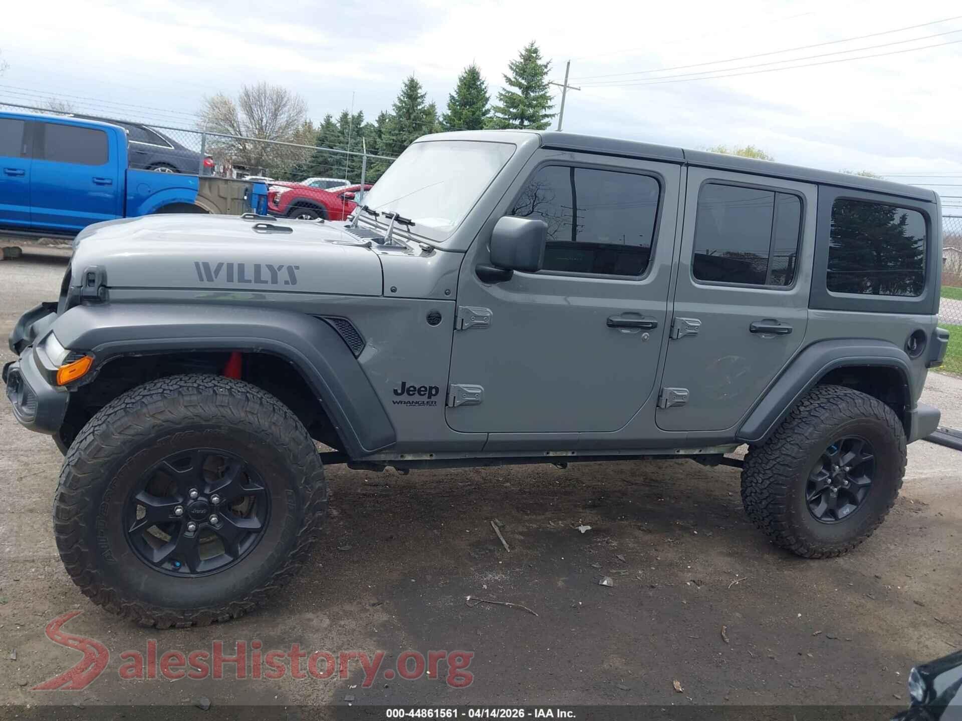 2021 JEEP WRANGLER UNLIMITED VIN 1C4HJXDN0MW680211, auction photo 15