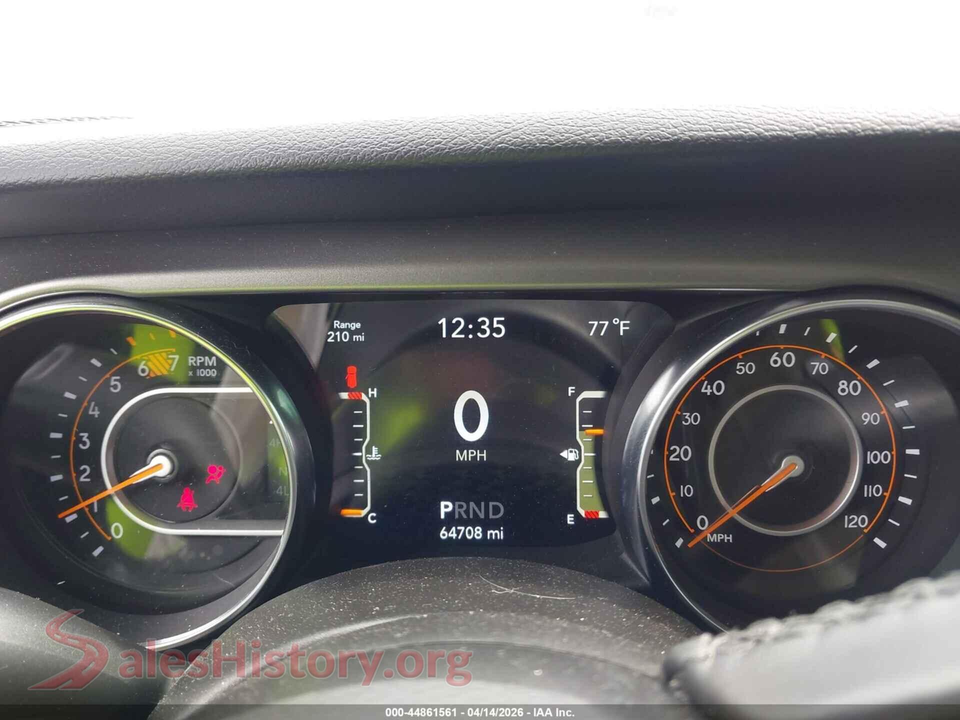 2021 JEEP WRANGLER UNLIMITED VIN 1C4HJXDN0MW680211, passenger side view