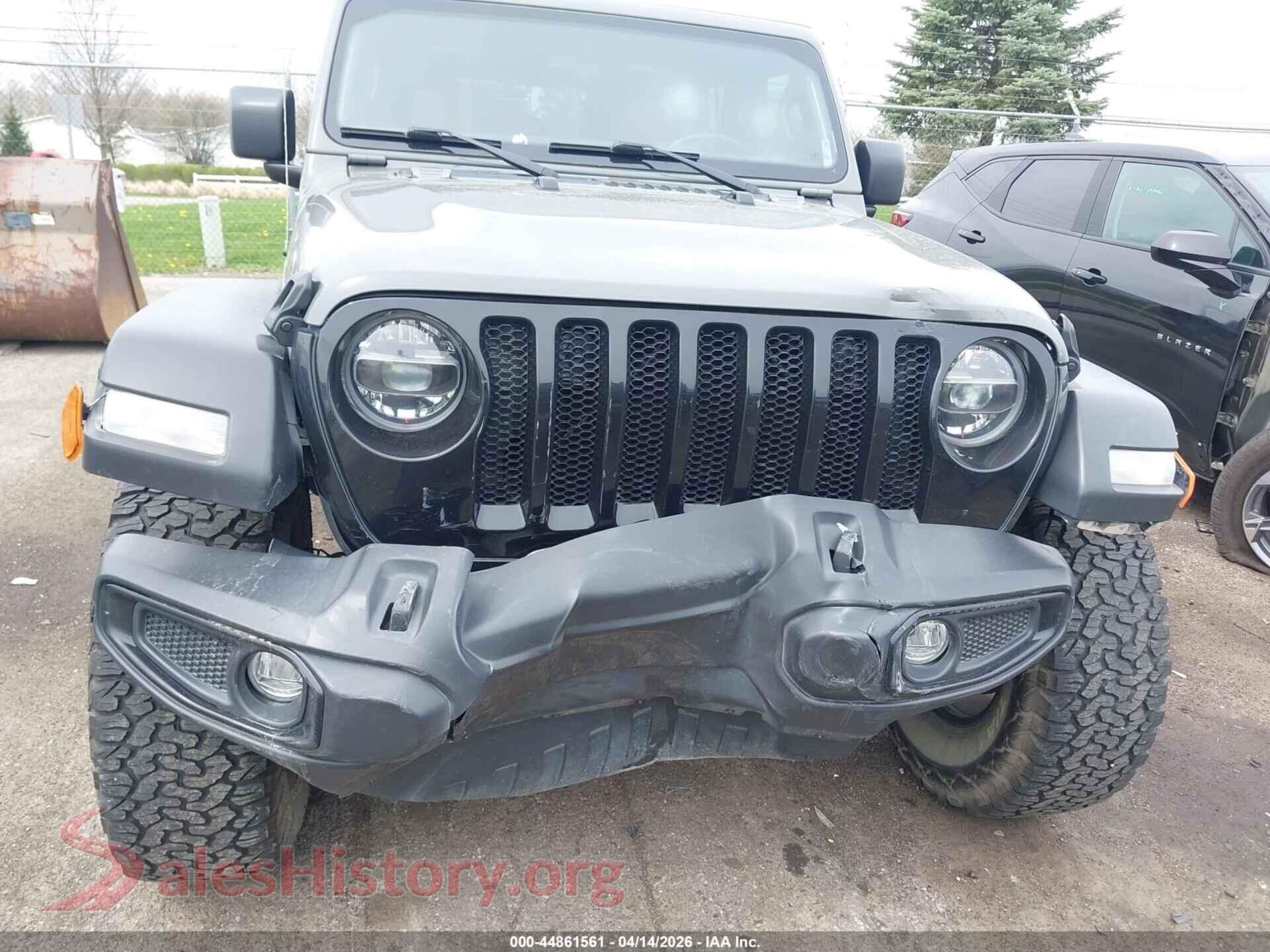 2021 JEEP WRANGLER UNLIMITED VIN 1C4HJXDN0MW680211, rear passenger side