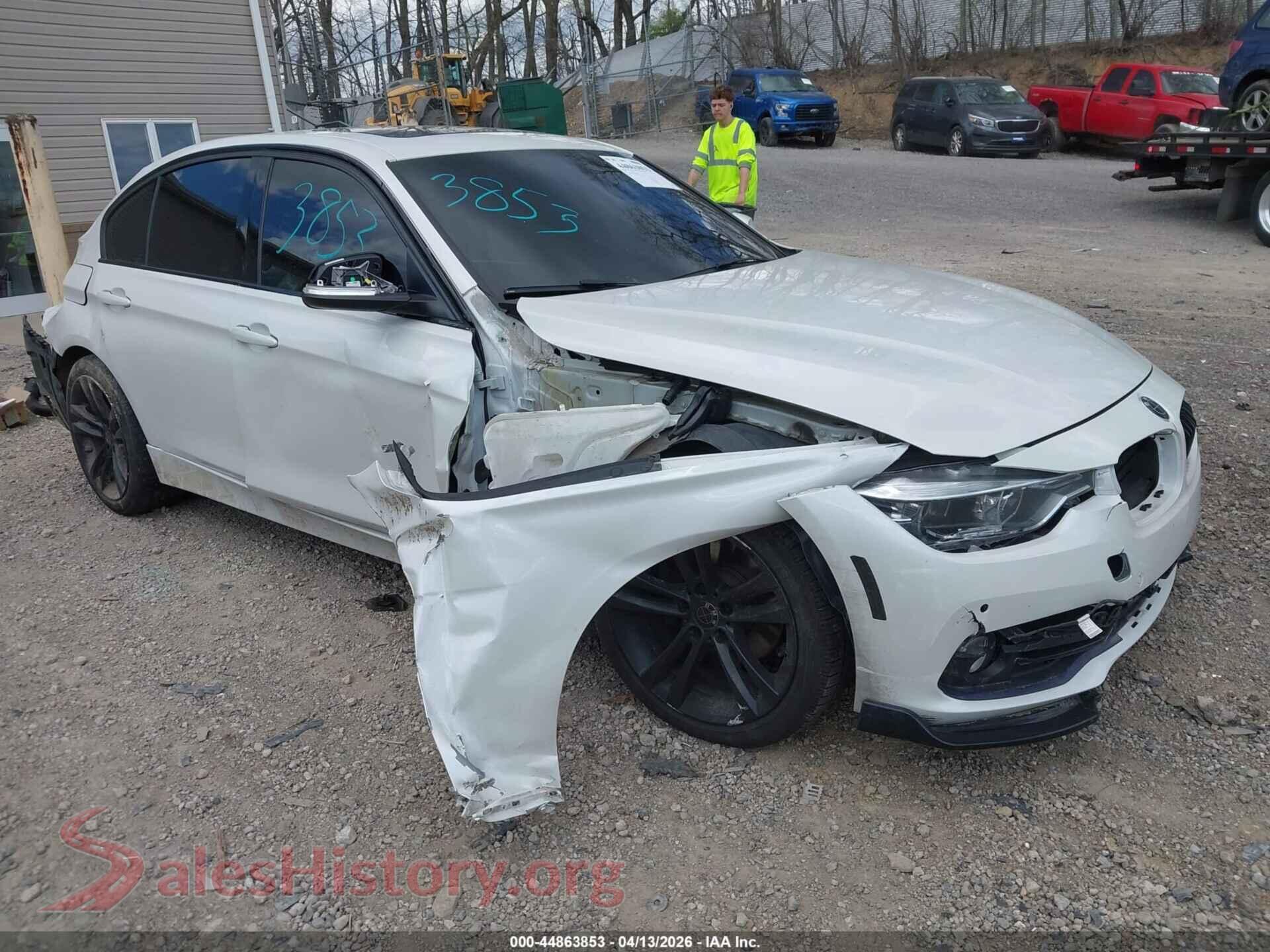 2017 BMW 330I VIN WBA8D9G34HNU65579, auction photo