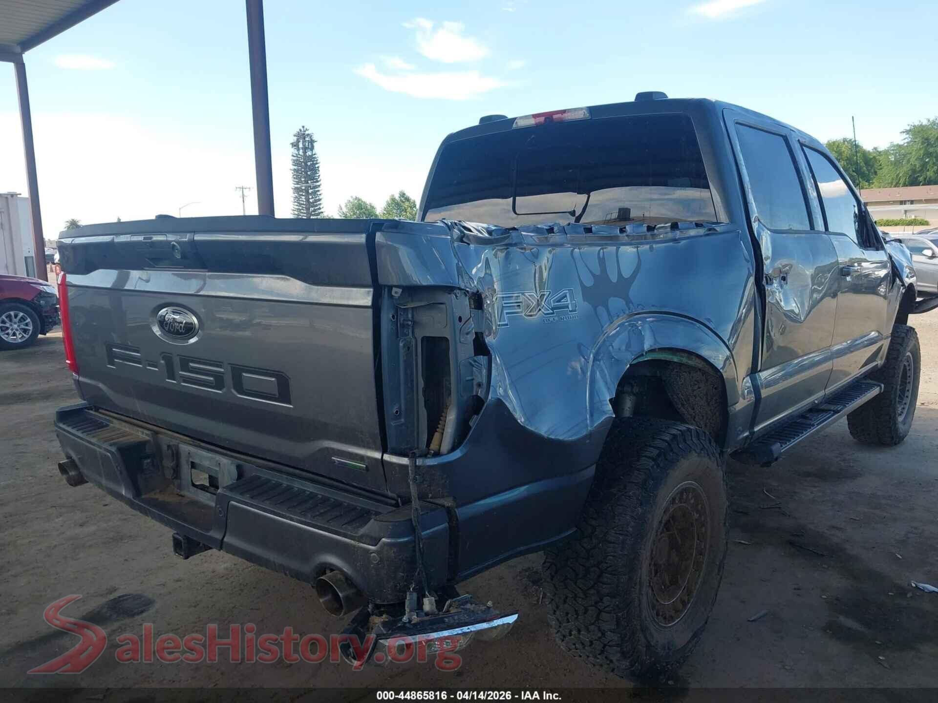 2022 FORD F-150 VIN 1FTFW1E80NFC14195, rear driver side