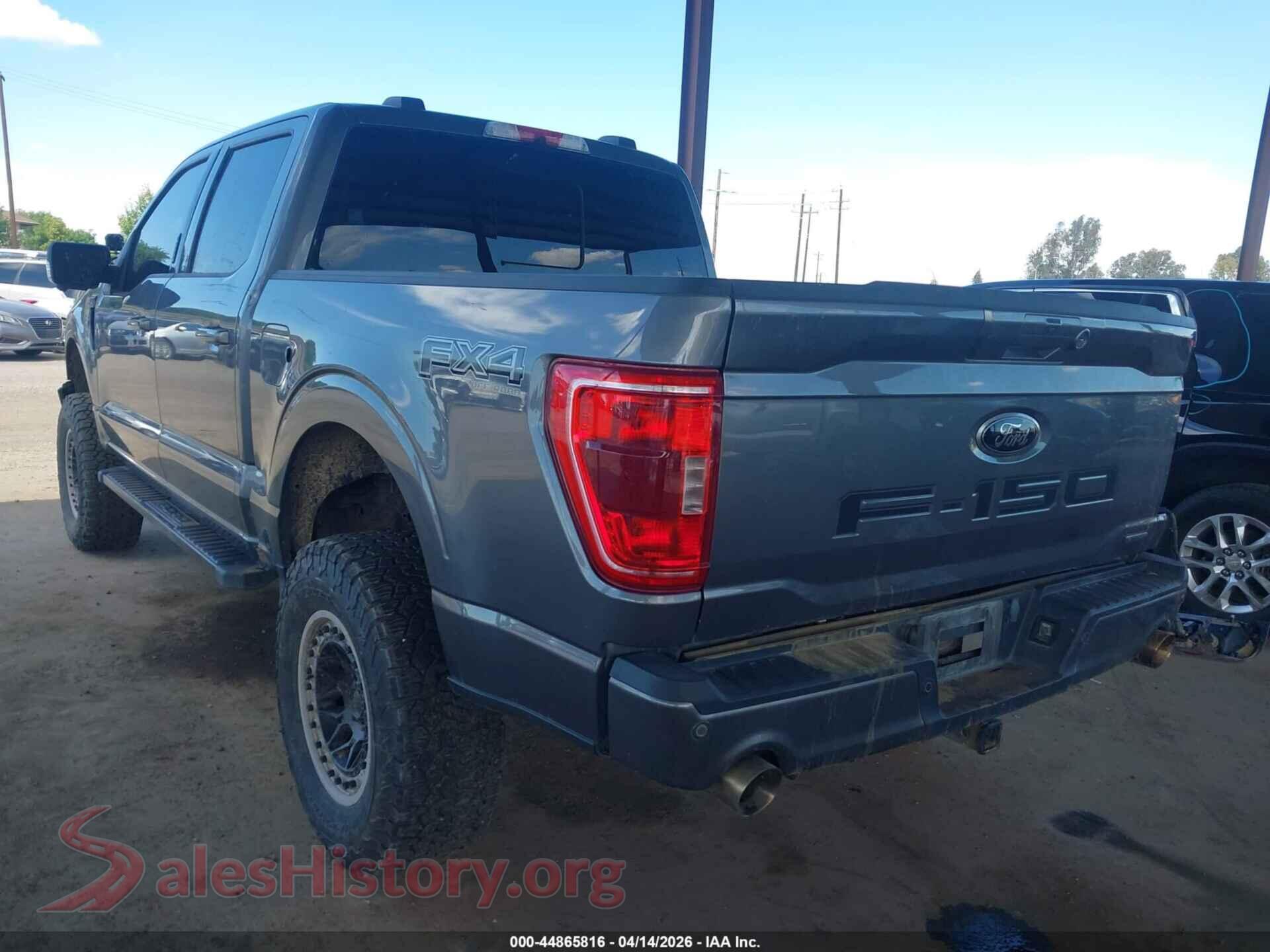 2022 FORD F-150 VIN 1FTFW1E80NFC14195, driver side view
