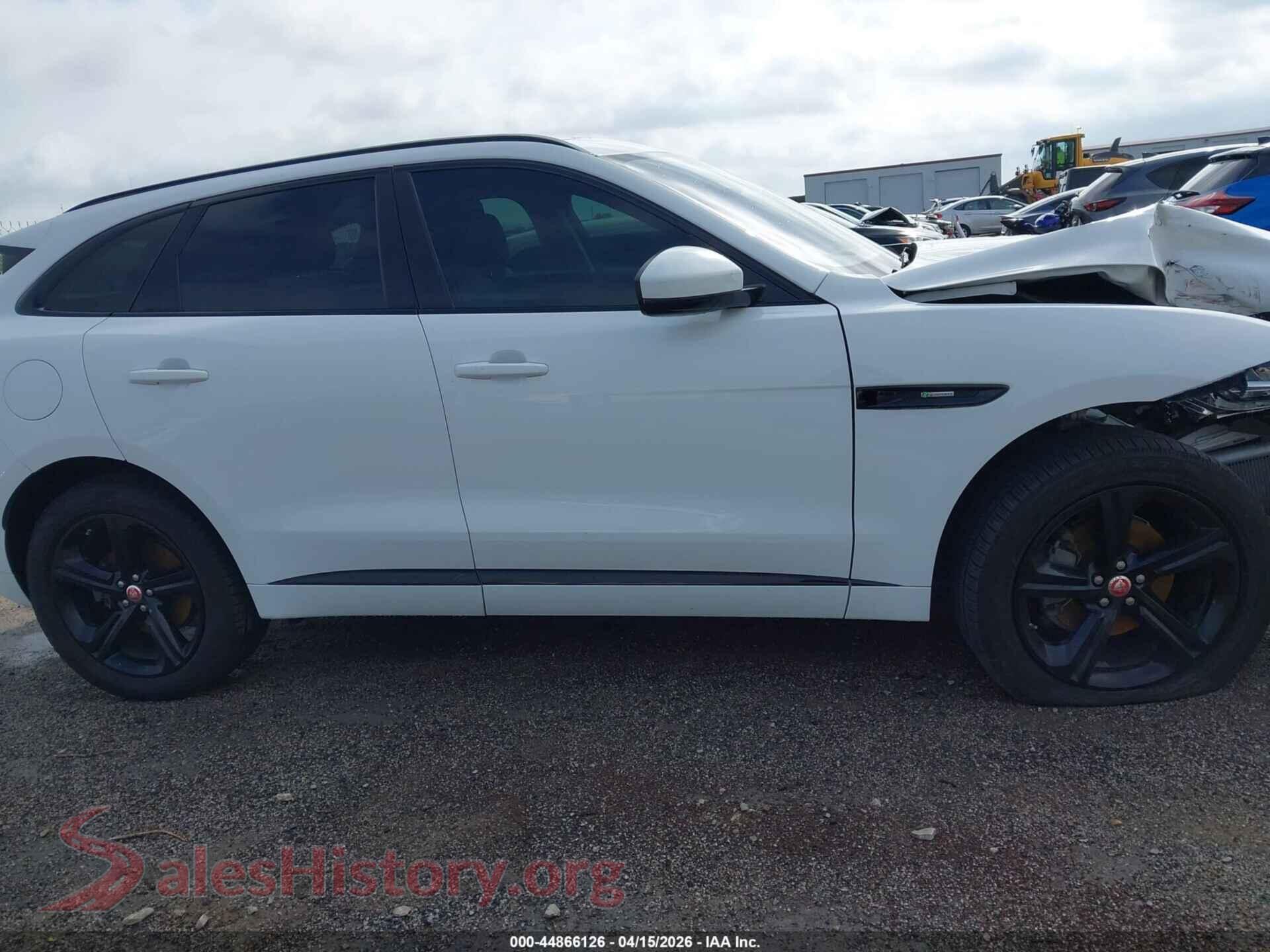 2019 JAGUAR F-PACE VIN SADCL2FX0KA392306, auction photo 13