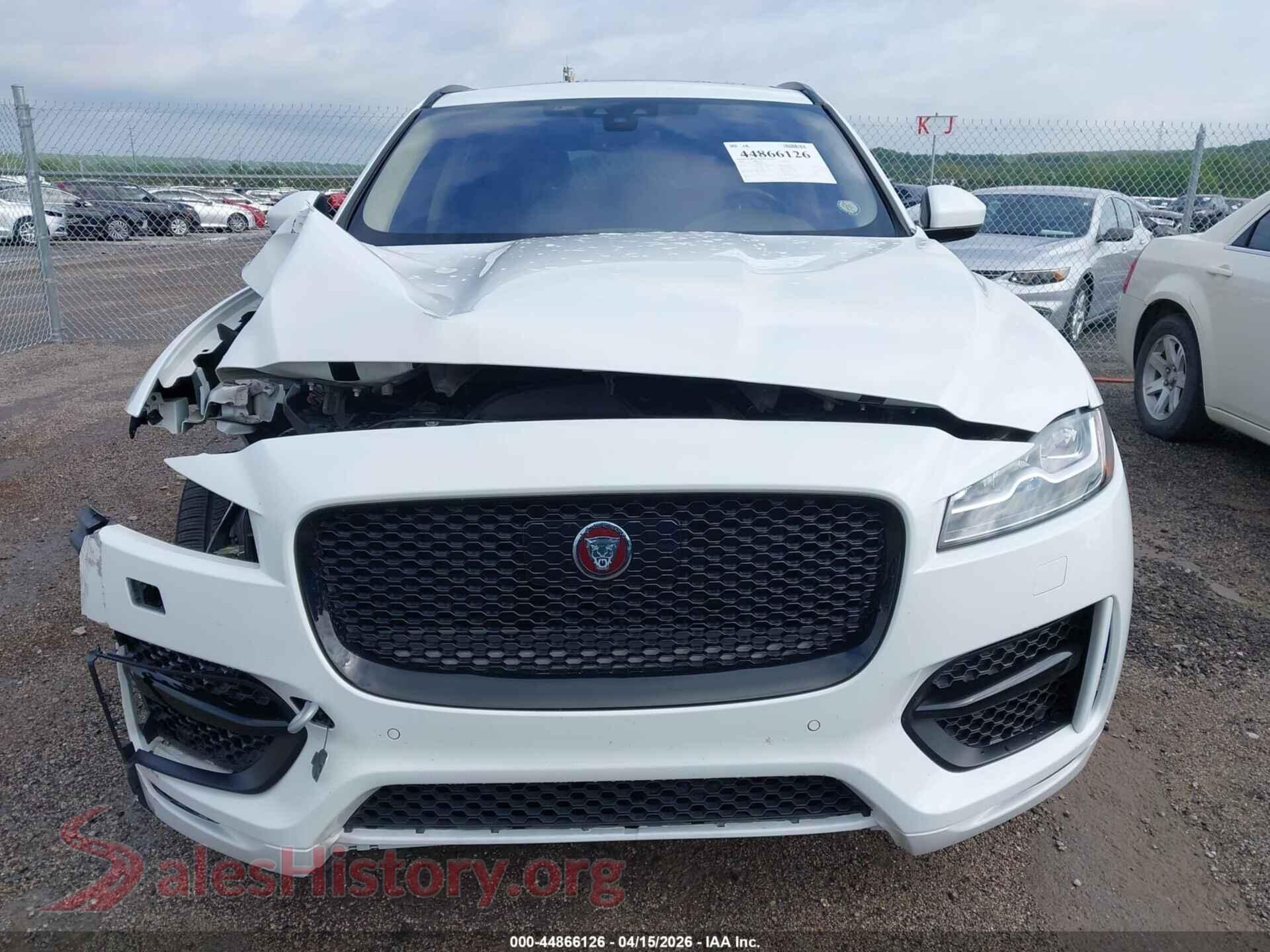 2019 JAGUAR F-PACE VIN SADCL2FX0KA392306, auction photo 17