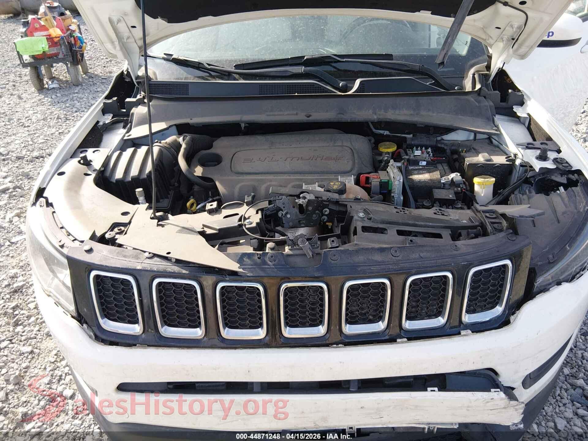 2021 JEEP COMPASS VIN 3C4NJCBB0MT592303, interior dashboard