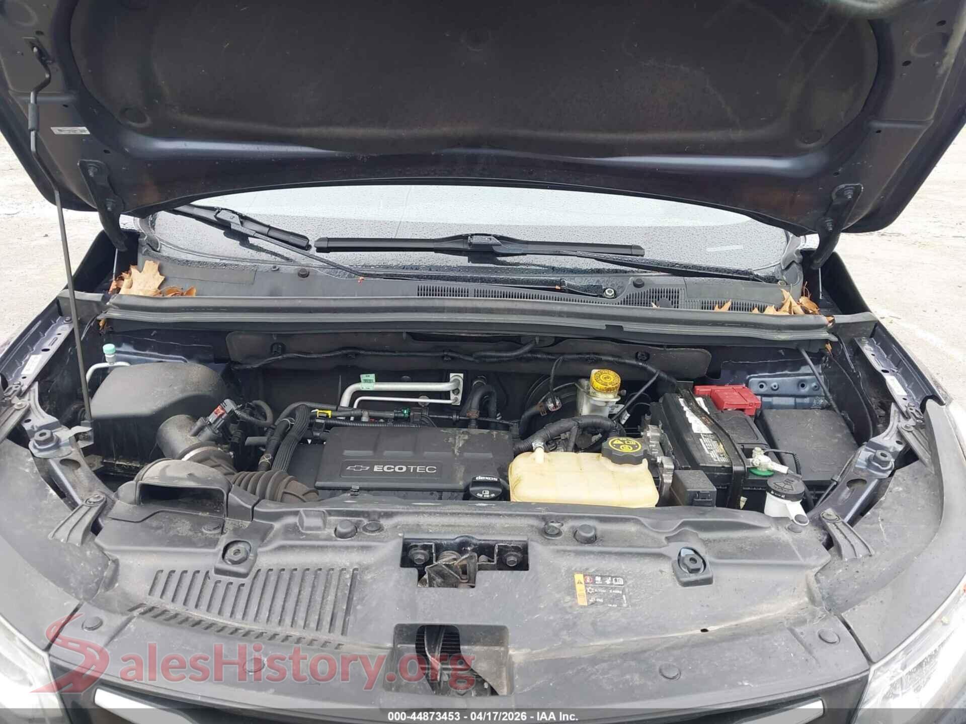 2018 CHEVROLET TRAX VIN 3GNCJNSBXJL149694, interior dashboard