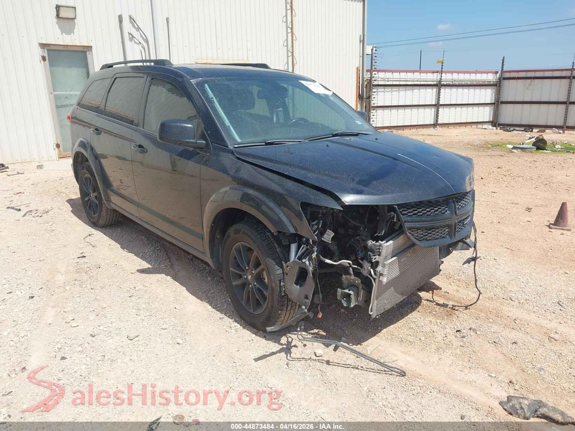 2019 DODGE JOURNEY VIN 3C4PDCBB8KT860382, auction photo