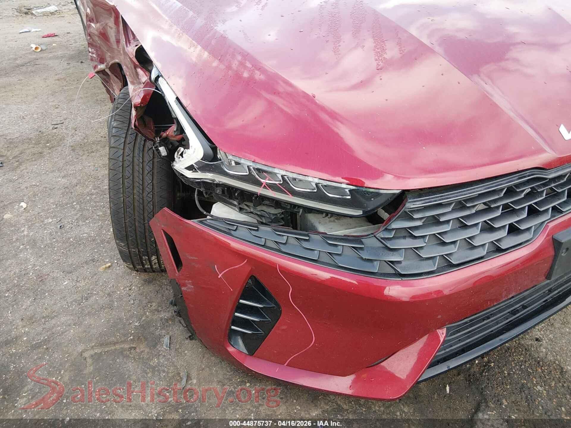 2022 KIA K5 VIN 5XXG14J2XNG095000, rear passenger side