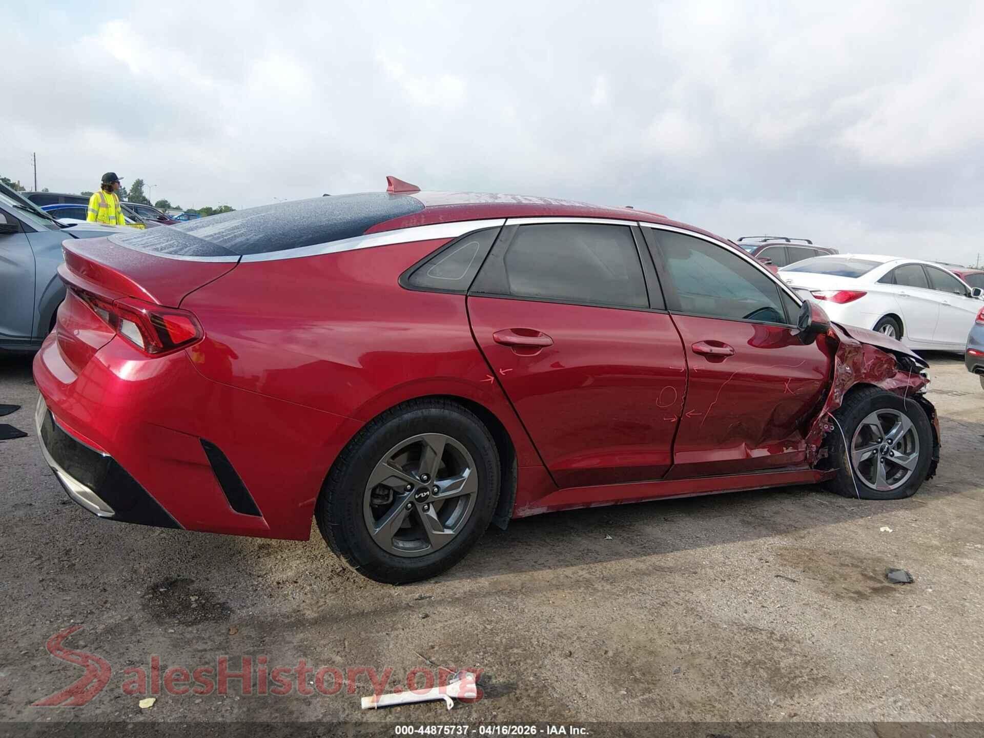 2022 KIA K5 VIN 5XXG14J2XNG095000, auction photo 13