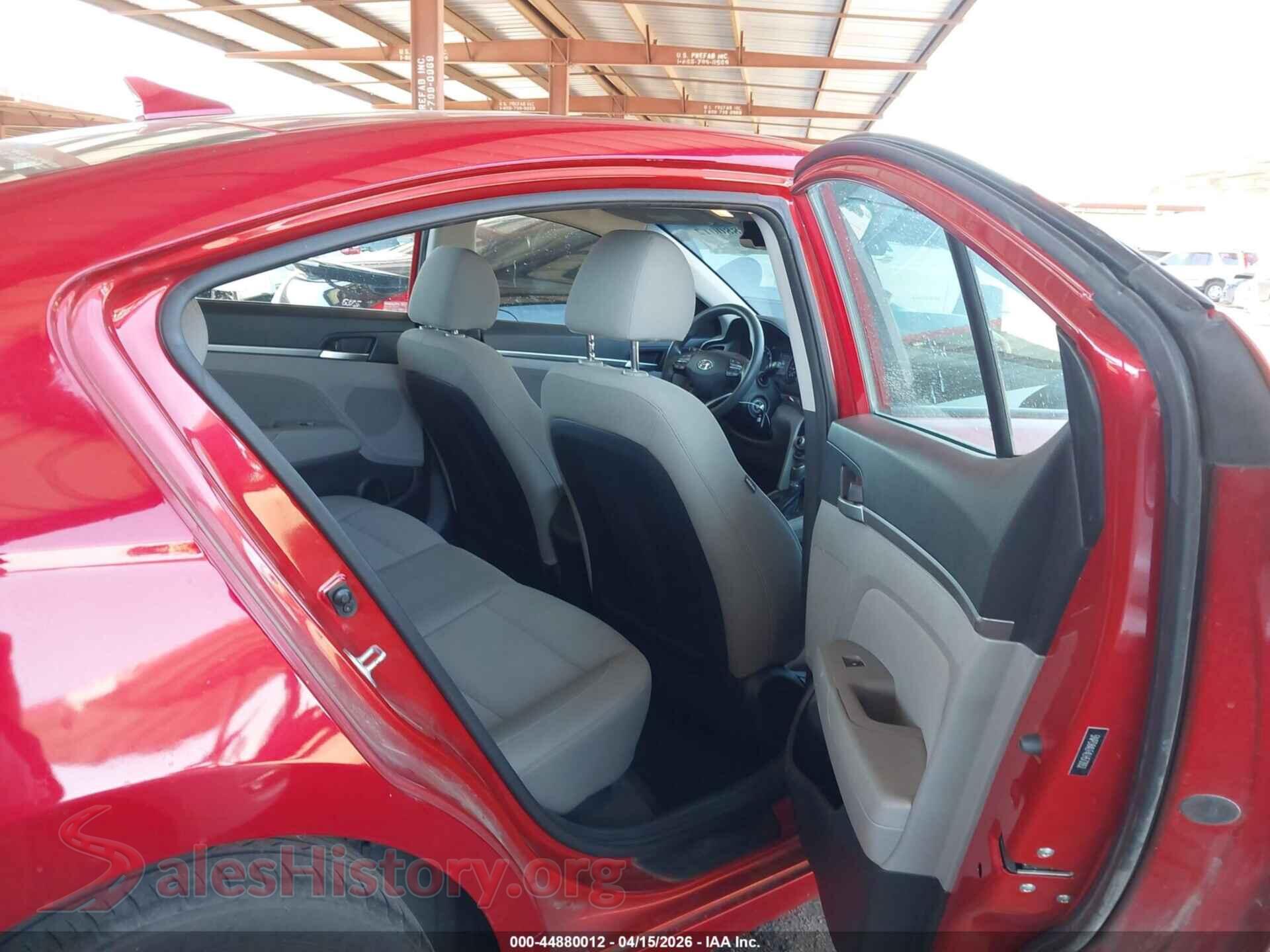 2020 HYUNDAI ELANTRA VIN 5NPD84LF4LH572052, front passenger side