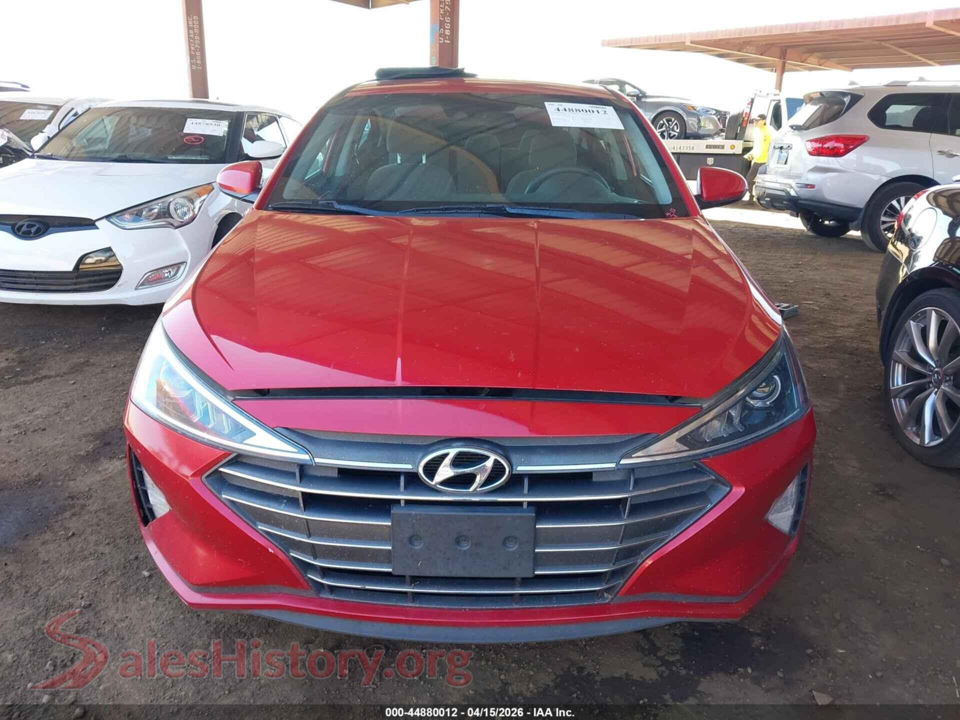 2020 HYUNDAI ELANTRA VIN 5NPD84LF4LH572052, auction photo 13