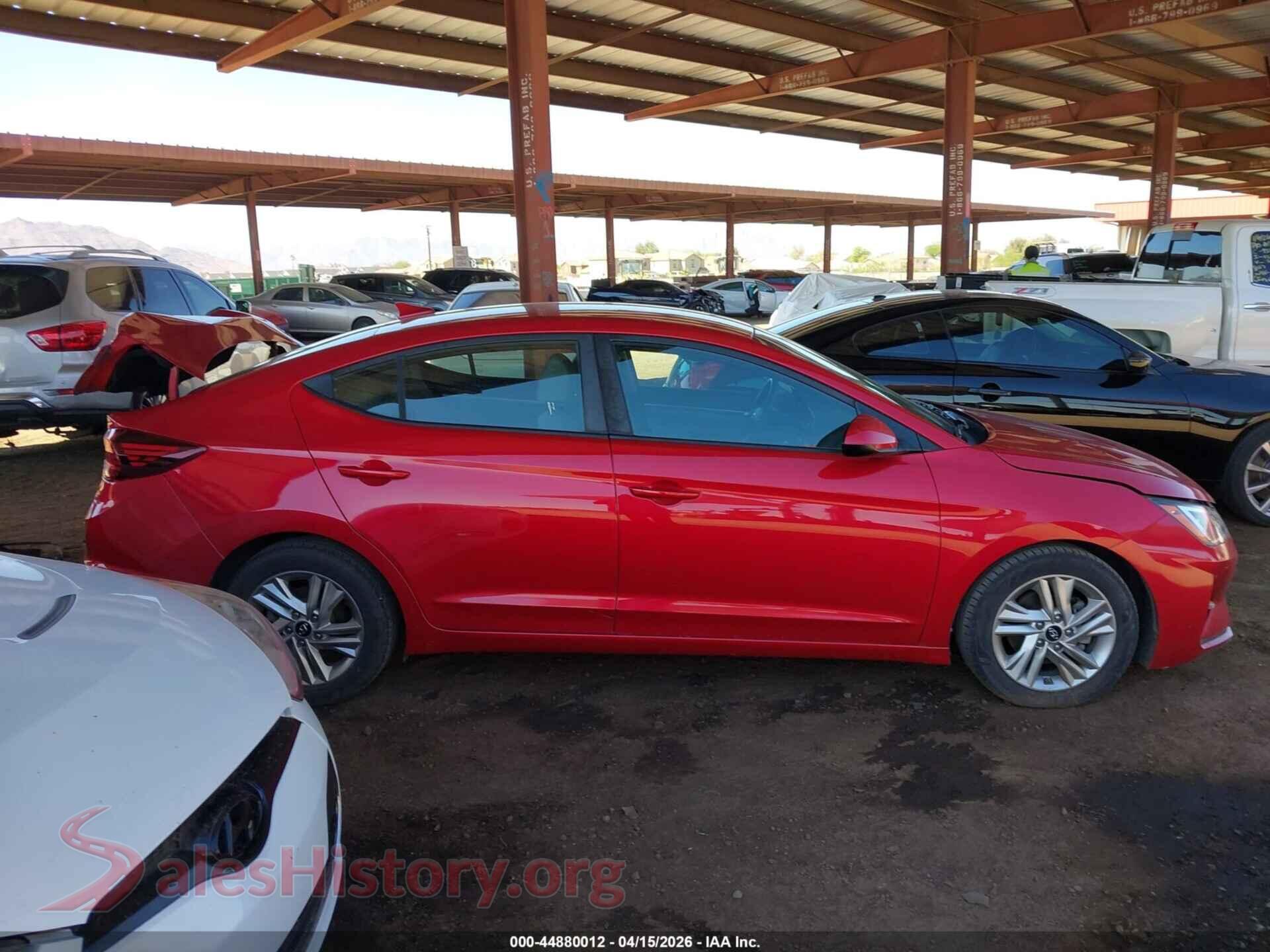2020 HYUNDAI ELANTRA VIN 5NPD84LF4LH572052, auction photo 14