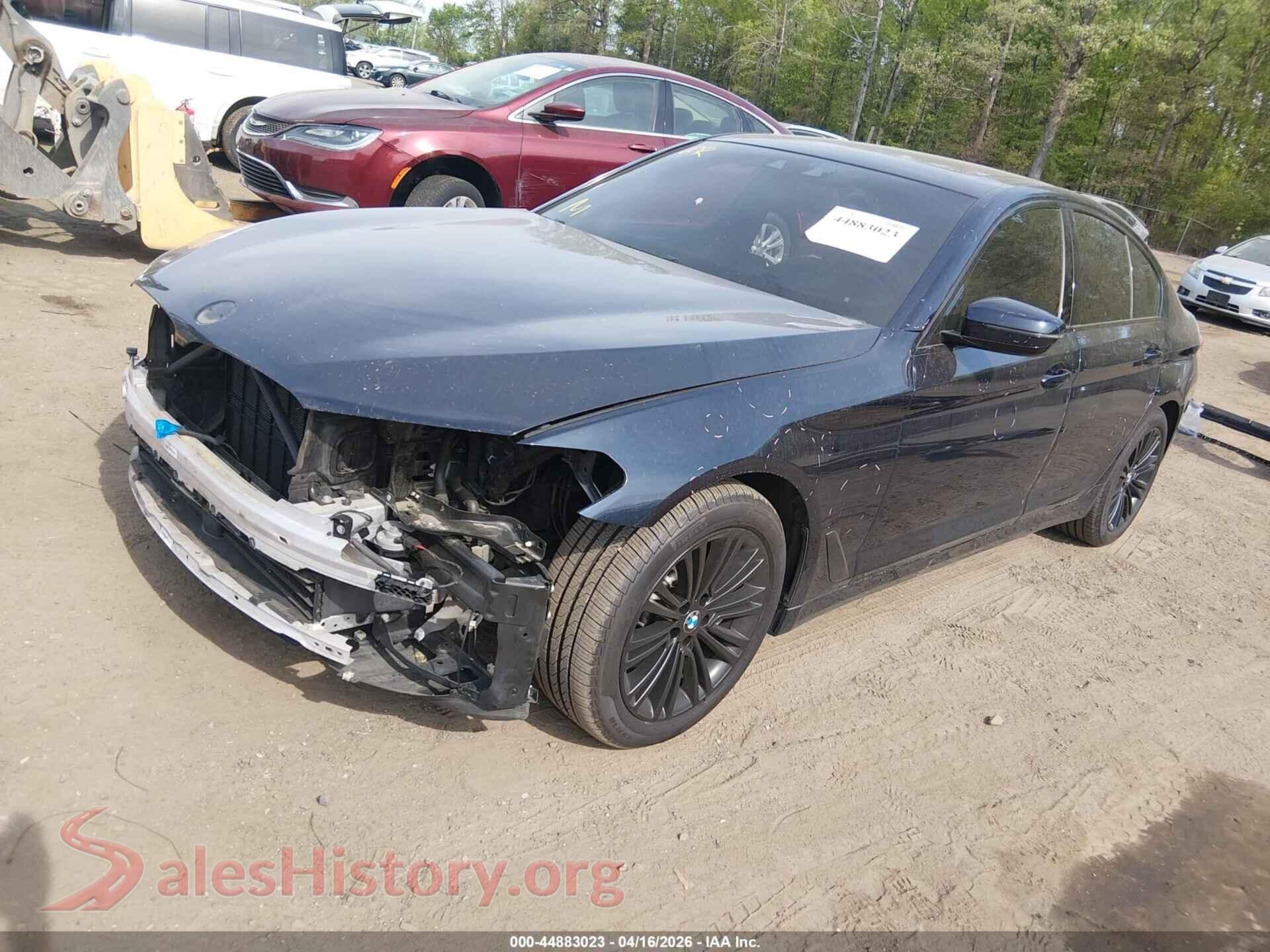 2019 BMW 540I VIN WBAJE7C54KG892962, front view