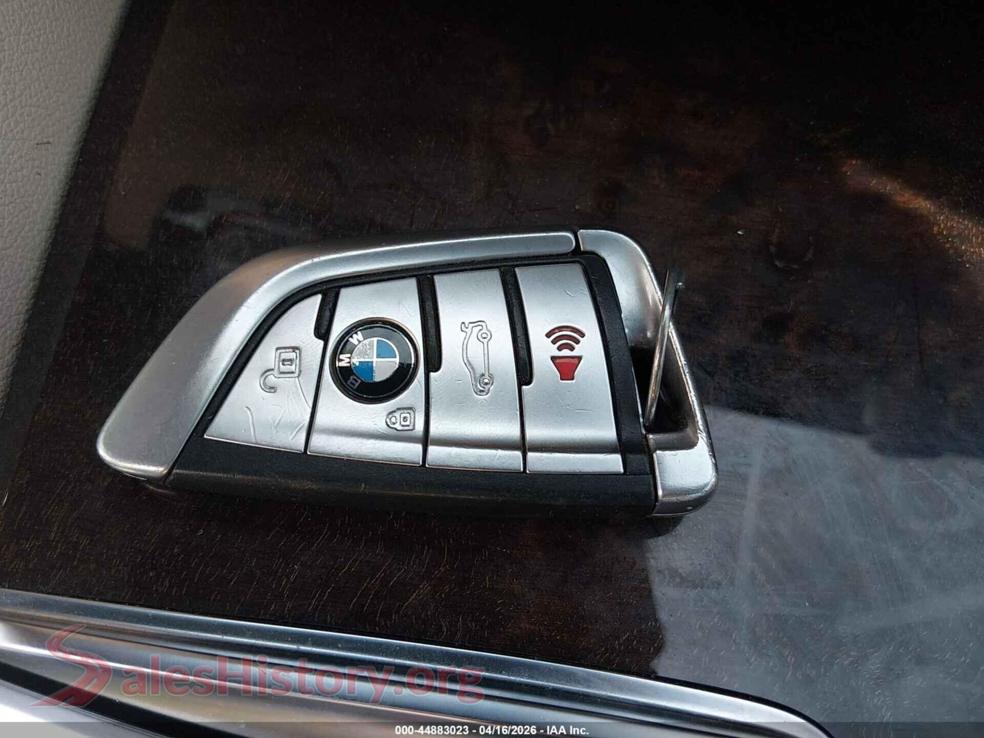 2019 BMW 540I VIN WBAJE7C54KG892962, odometer mileage