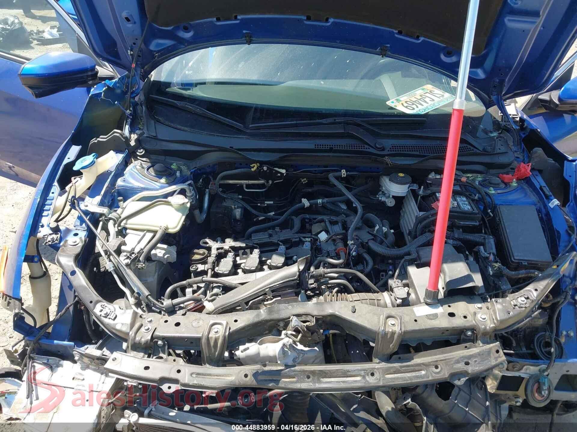 2019 HONDA CIVIC VIN SHHFK7H62KU226808, interior dashboard