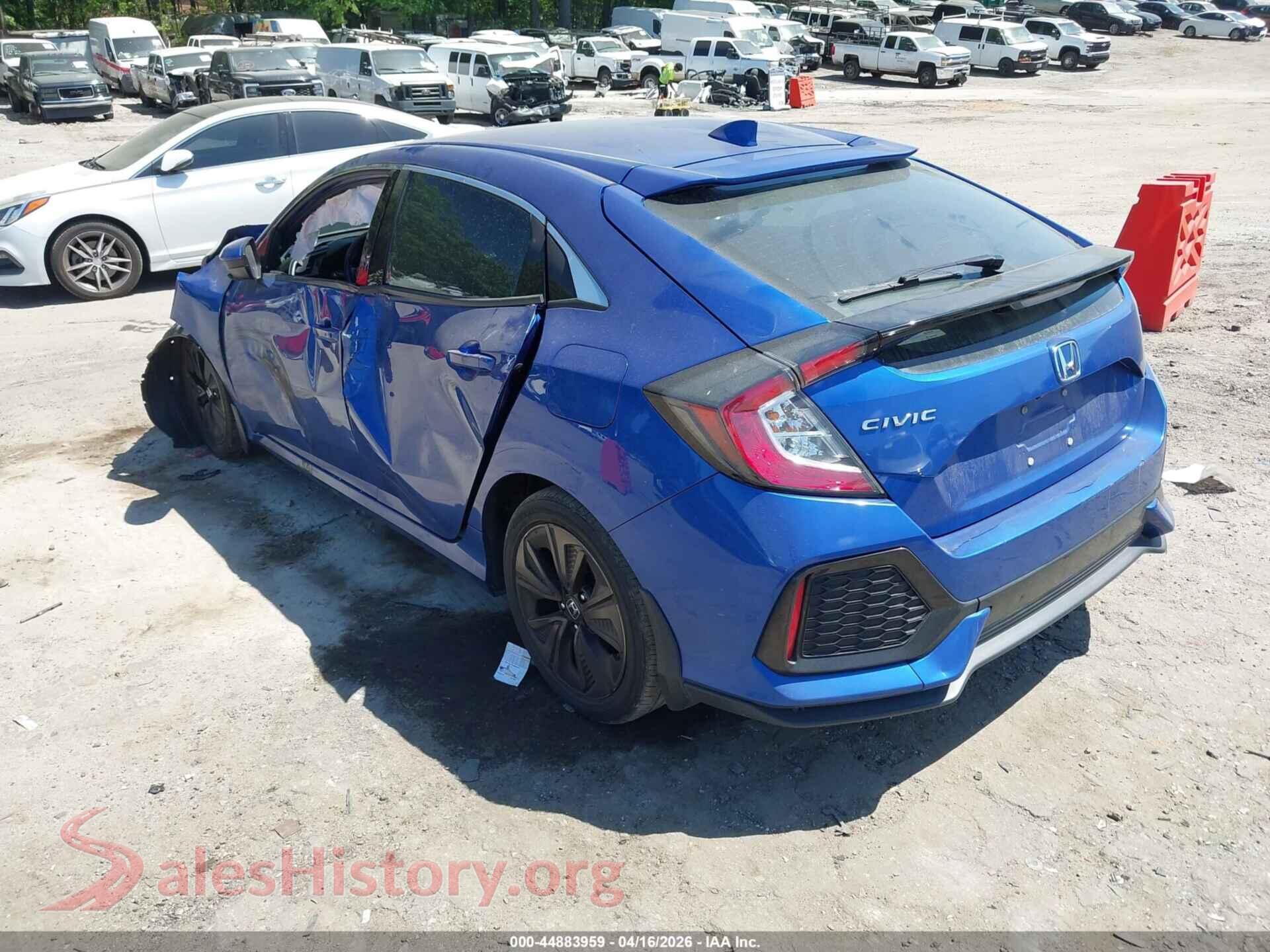 2019 HONDA CIVIC VIN SHHFK7H62KU226808, driver side view