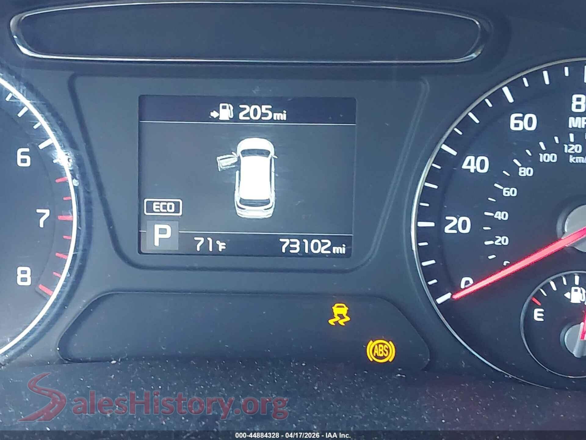 2019 KIA SORENTO VIN 5XYPGDA37KG469092, passenger side view