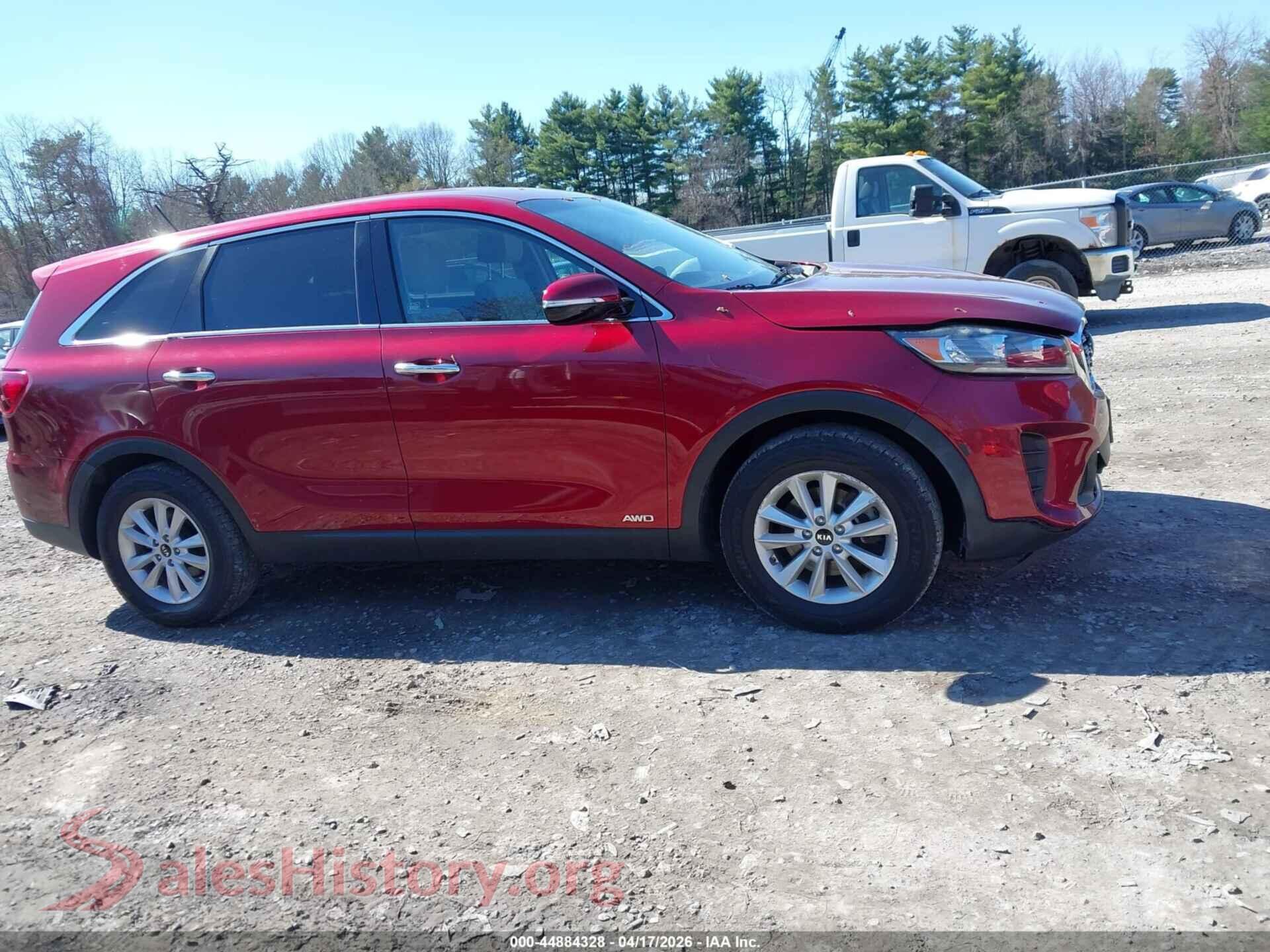 2019 KIA SORENTO VIN 5XYPGDA37KG469092, auction photo 13