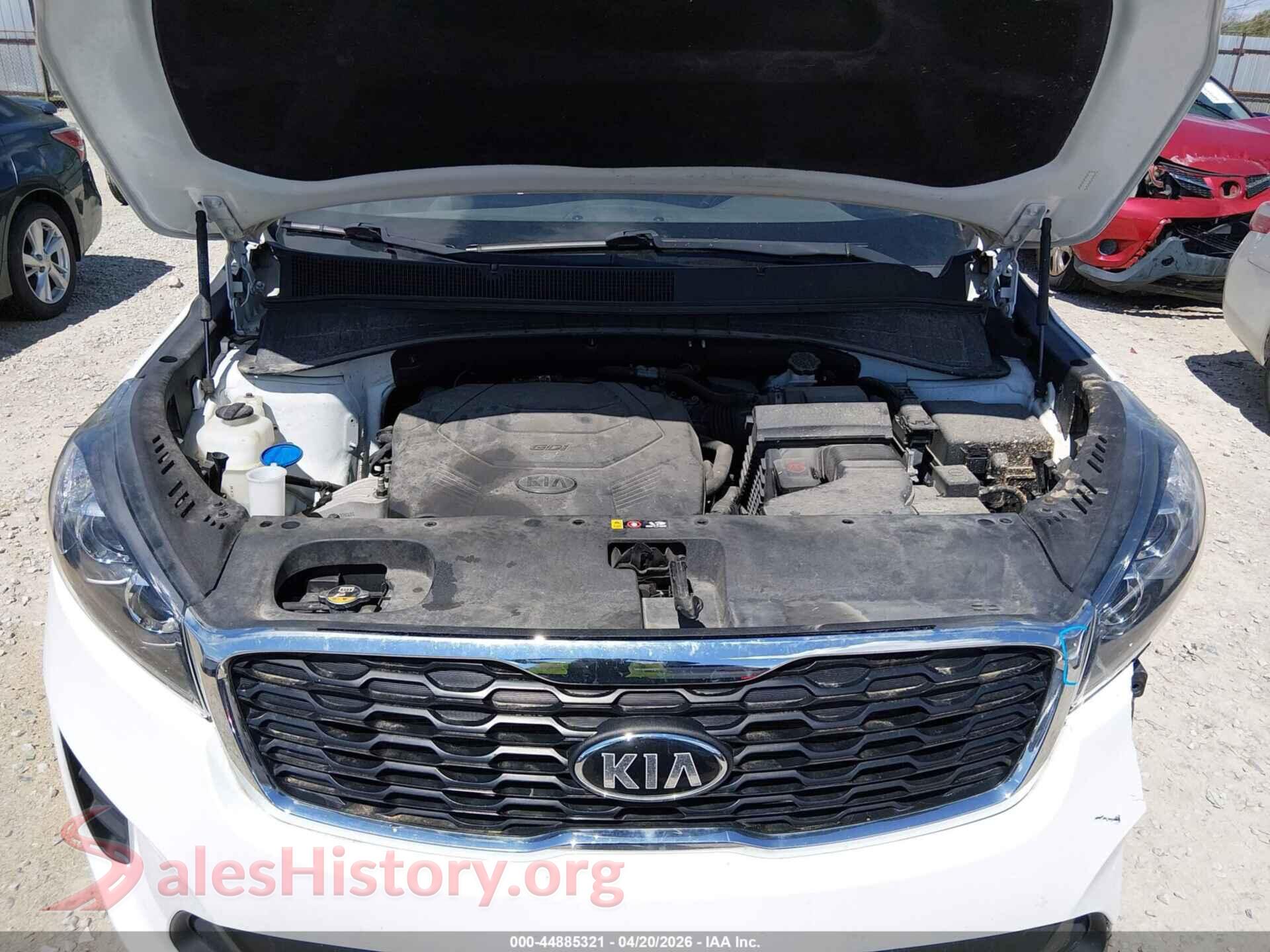 2019 KIA SORENTO VIN 5XYPGDA50KG587308, interior dashboard