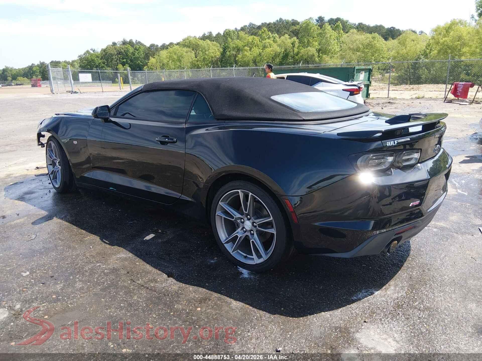 2019 CHEVROLET CAMARO VIN 1G1FD3DX6K0101157, driver side view