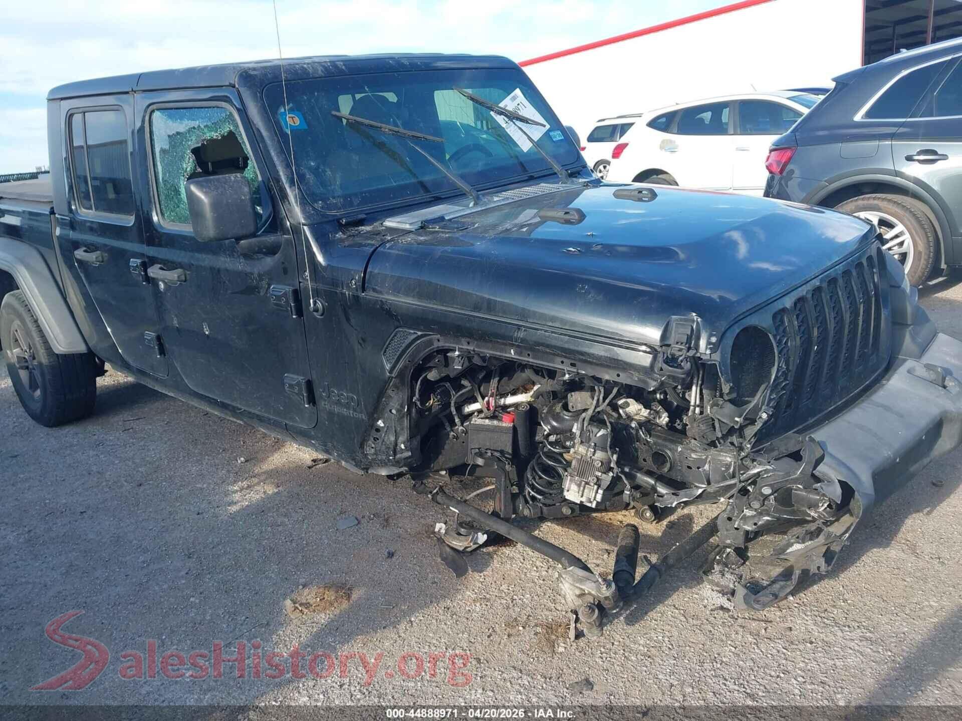2020 JEEP GLADIATOR VIN 1C6JJTAG8LL181177, rear passenger side