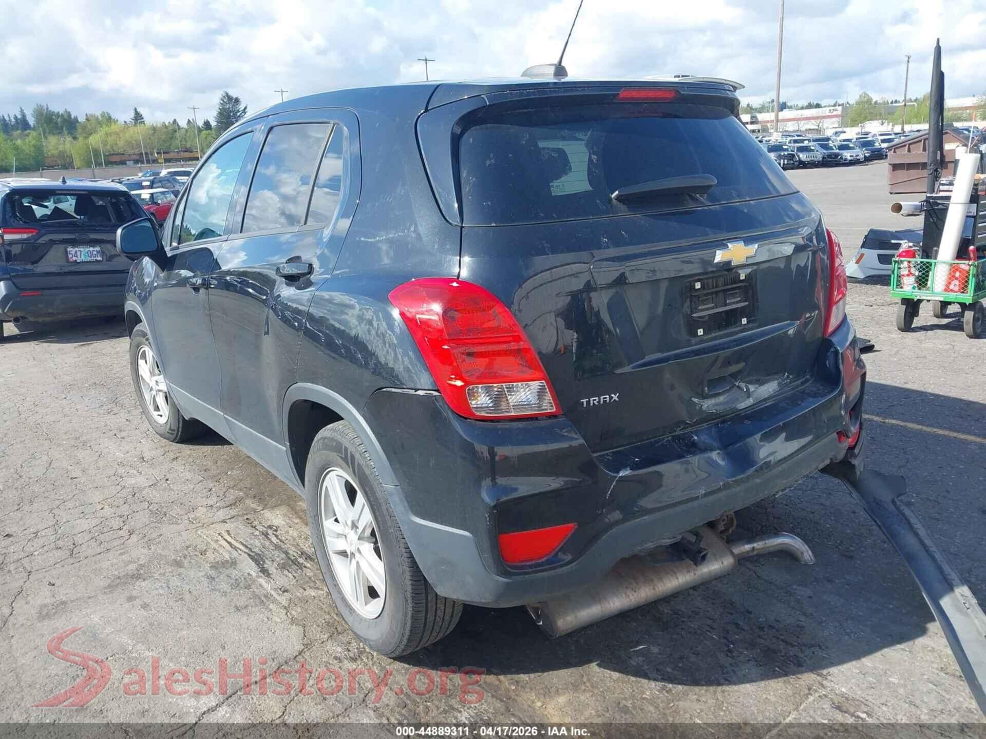 2020 CHEVROLET TRAX VIN KL7CJKSB8LB326560, driver side view