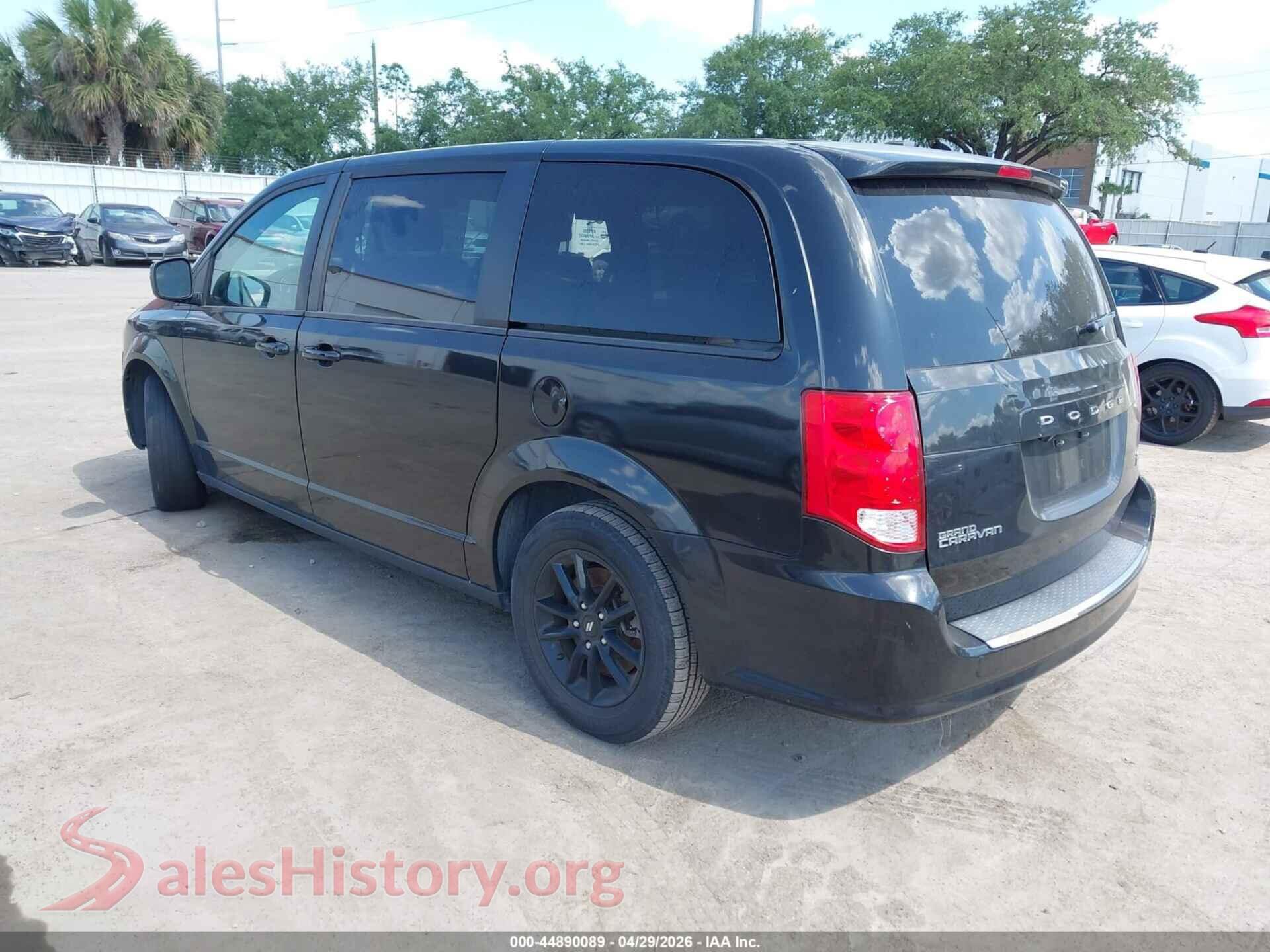 2019 DODGE GRAND CARAVAN VIN 2C4RDGEG8KR711870, driver side view