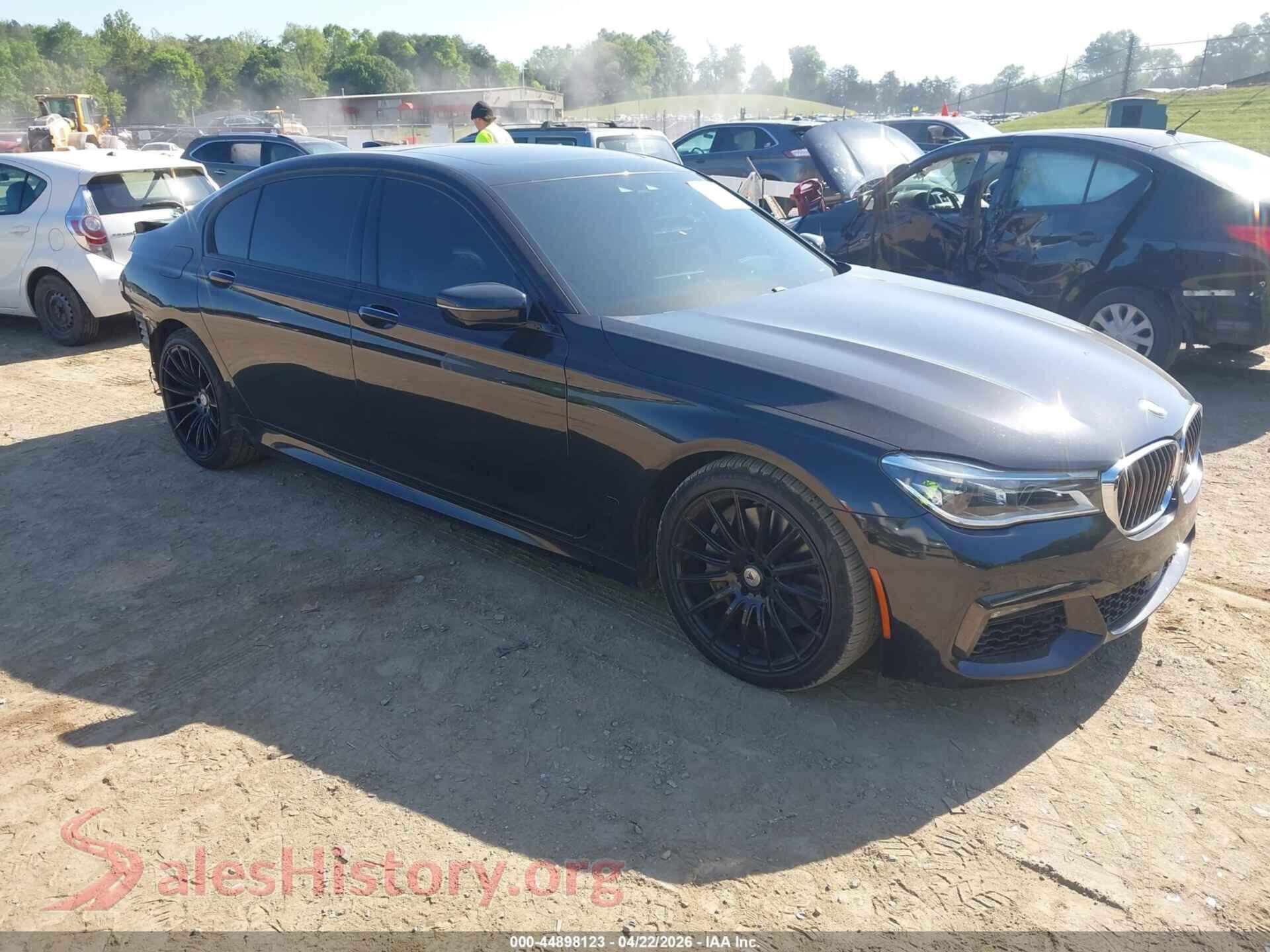 2018 BMW 750I VIN WBA7F0C51JGM22630, auction photo
