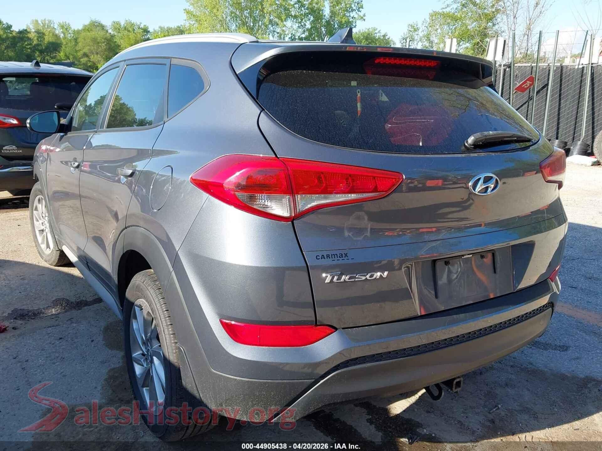 2017 HYUNDAI TUCSON VIN KM8J33A41HU455146, driver side view
