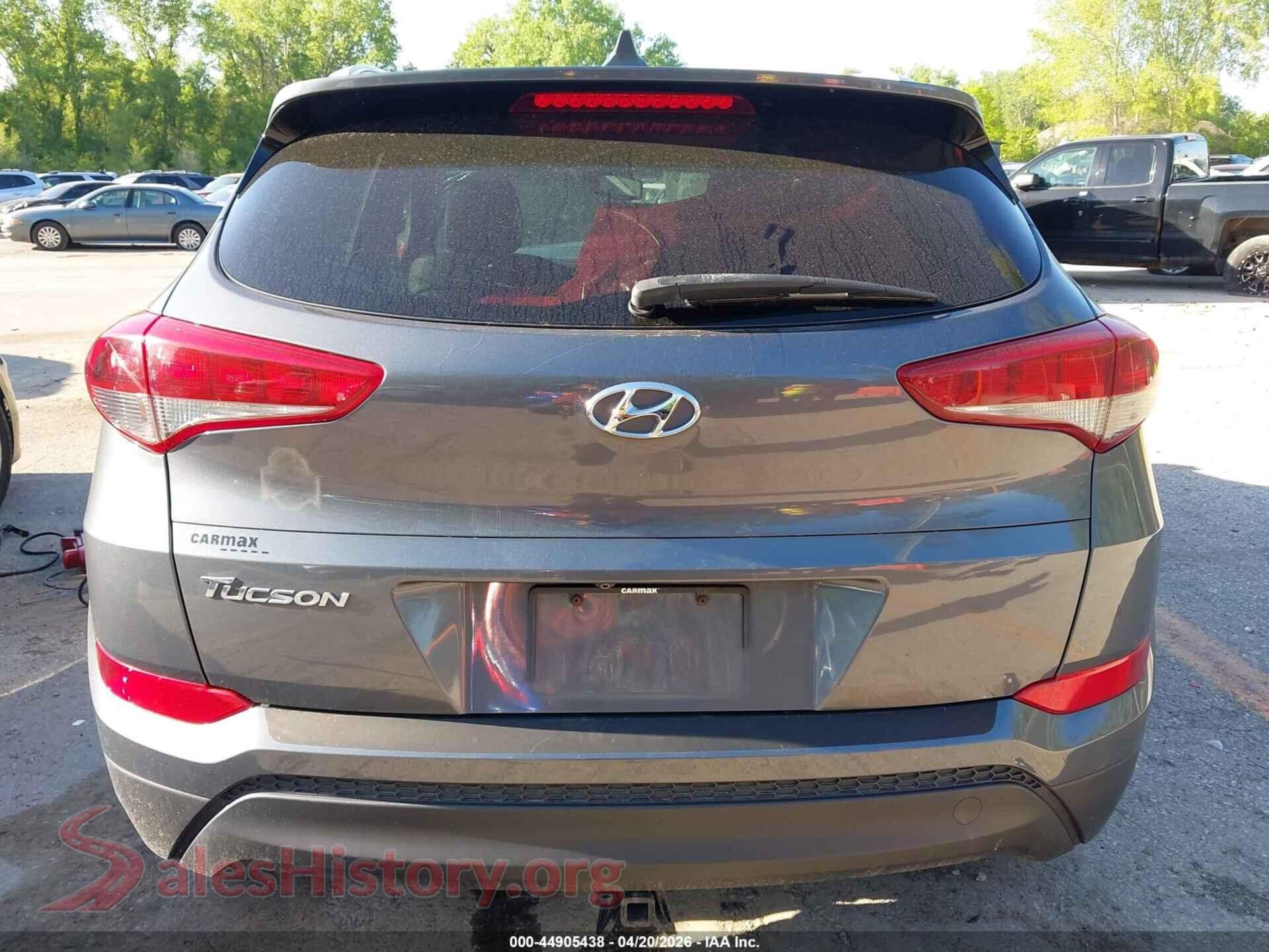 2017 HYUNDAI TUCSON VIN KM8J33A41HU455146, auction photo 16