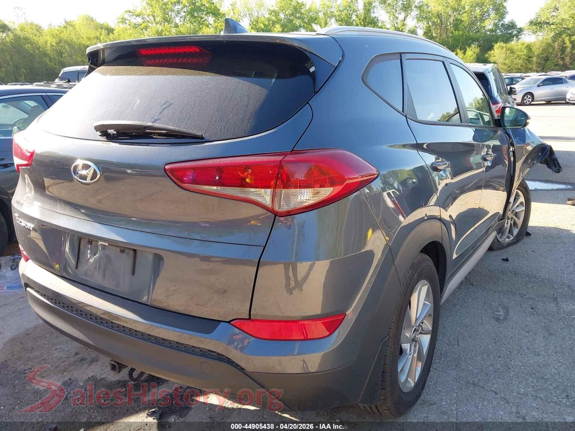 2017 HYUNDAI TUCSON VIN KM8J33A41HU455146, rear driver side
