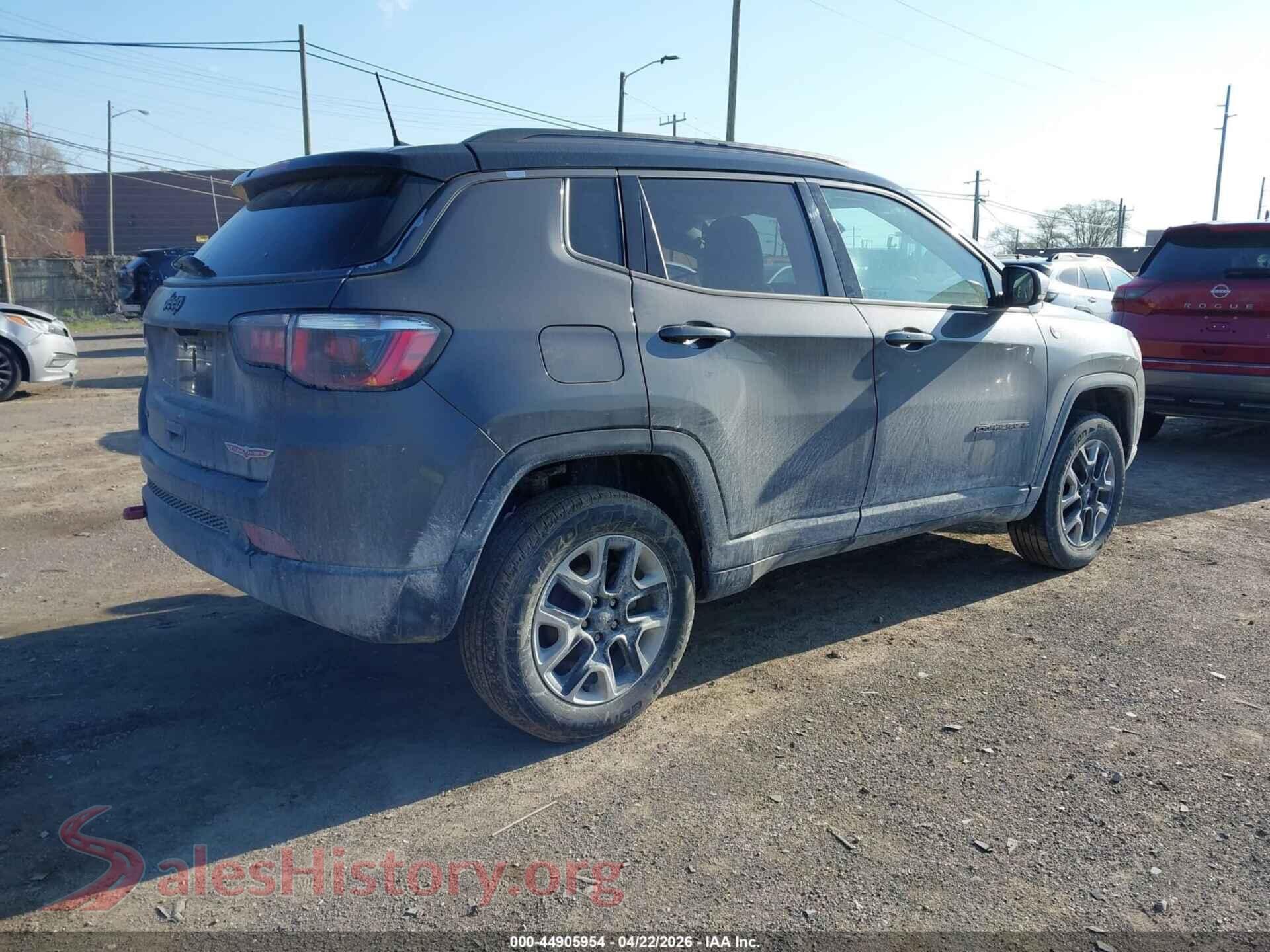 2018 JEEP COMPASS VIN 3C4NJDDB7JT201596, rear driver side