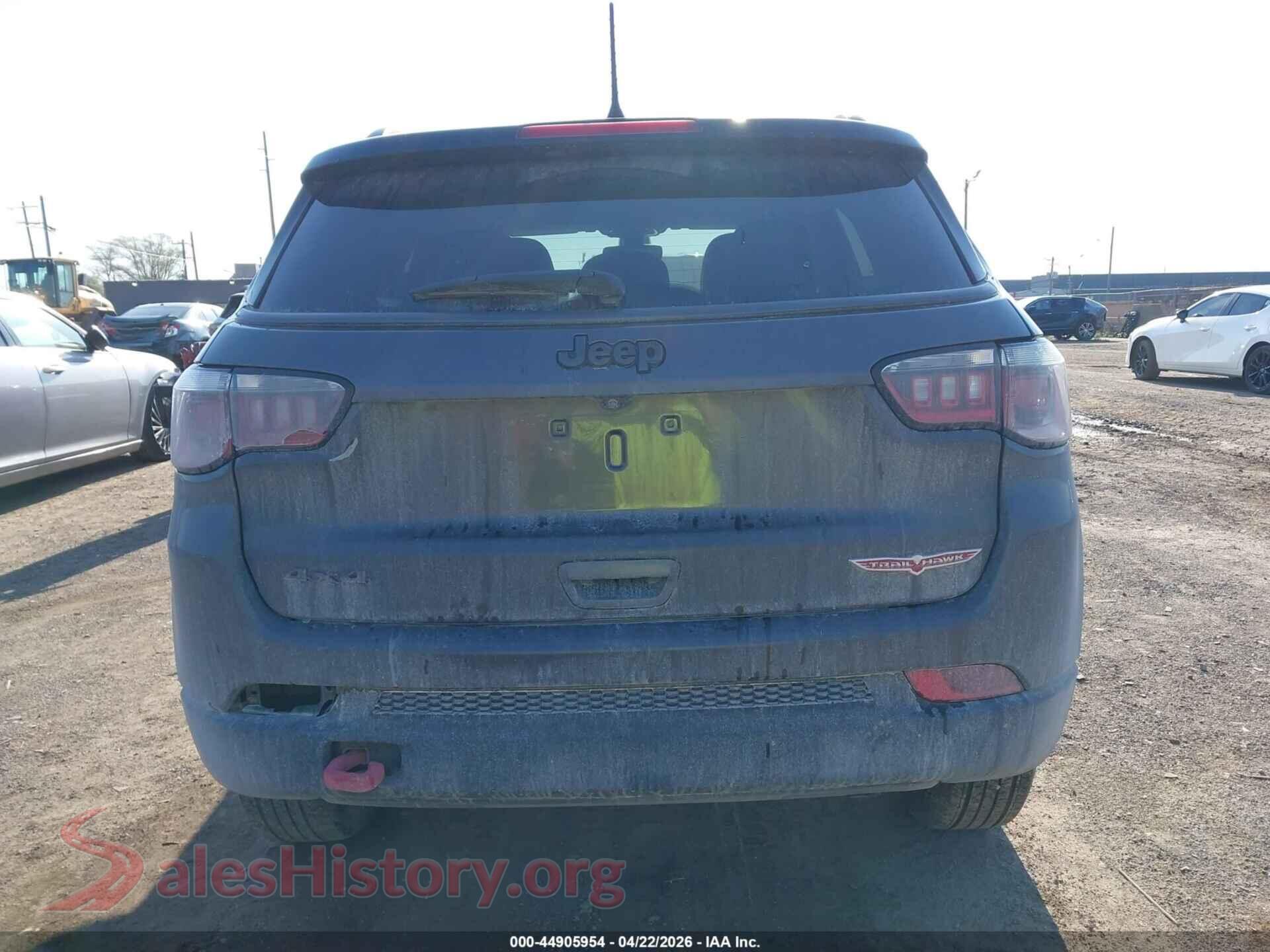 2018 JEEP COMPASS VIN 3C4NJDDB7JT201596, auction photo 16