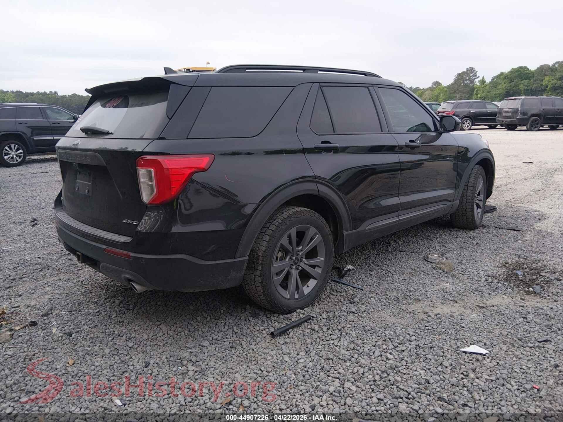 2022 FORD EXPLORER VIN 1FMSK8DH3NGA14258, rear driver side