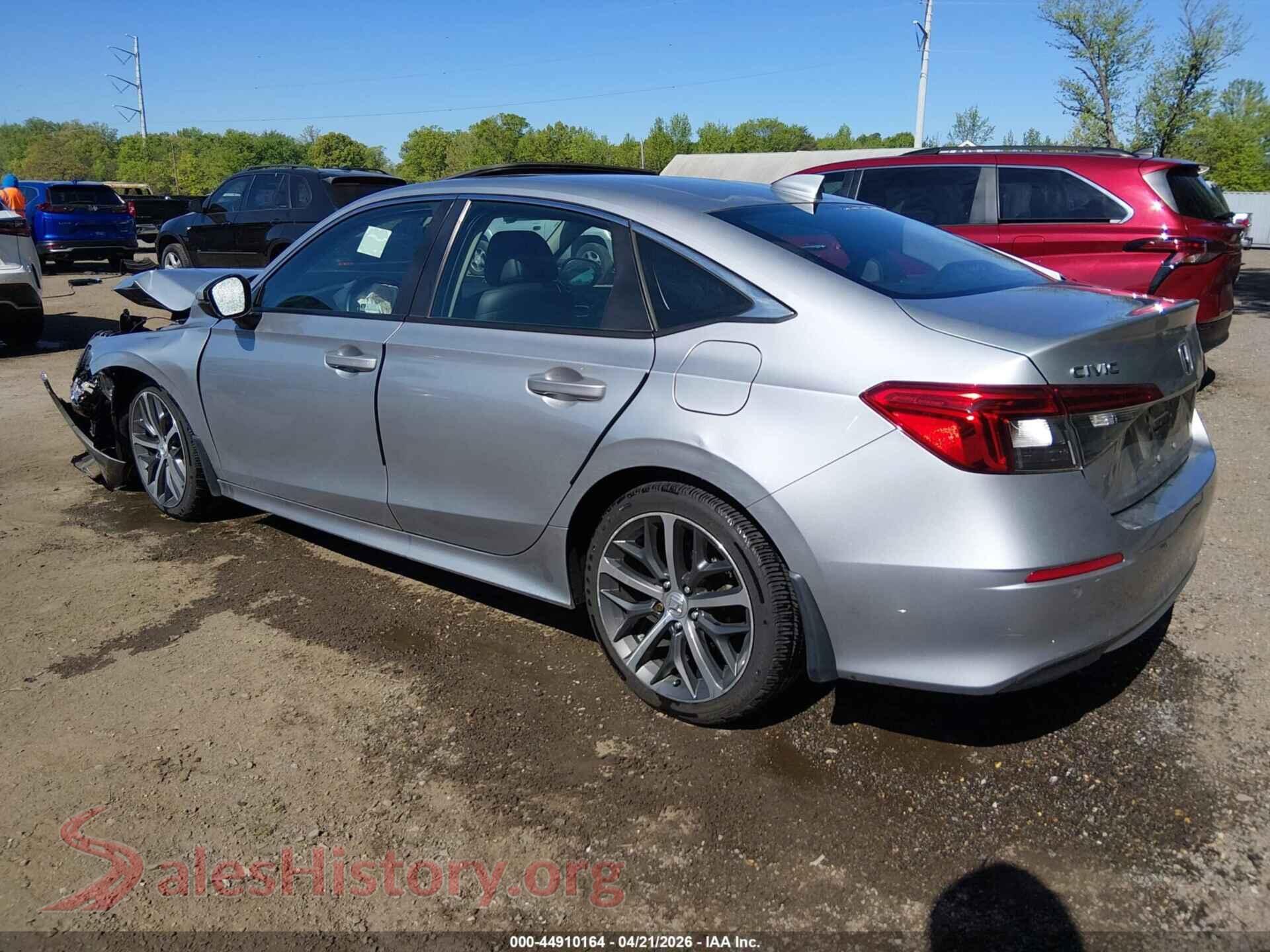 2022 HONDA CIVIC VIN 2HGFE1F98NH302163, driver side view