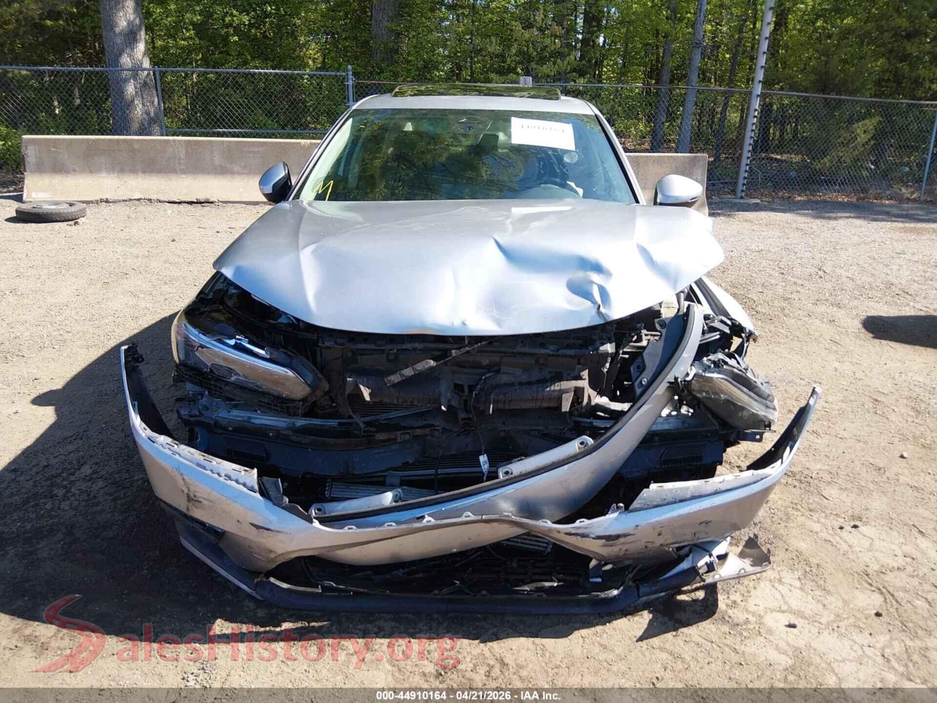 2022 HONDA CIVIC VIN 2HGFE1F98NH302163, damage close-up