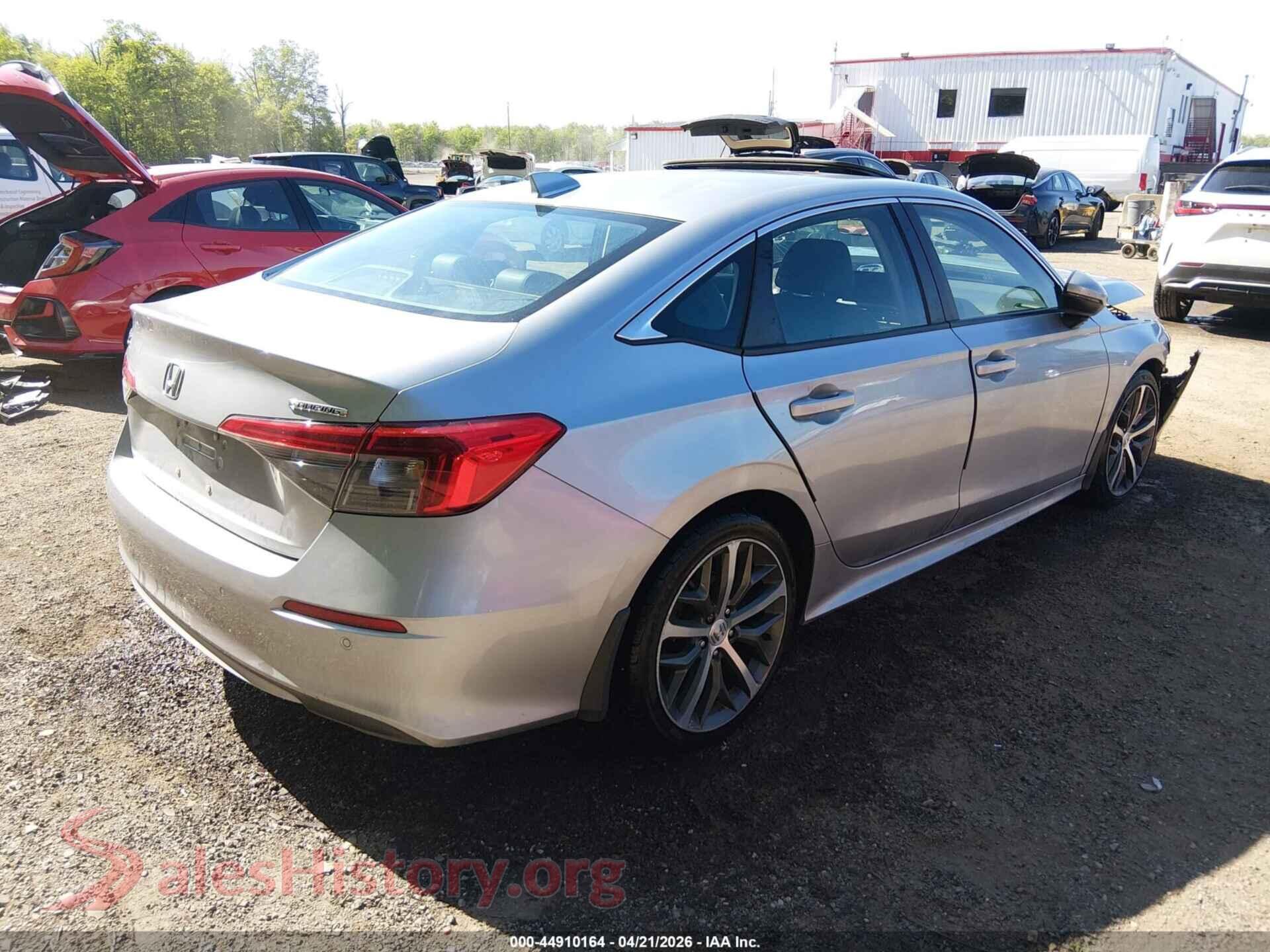 2022 HONDA CIVIC VIN 2HGFE1F98NH302163, rear driver side