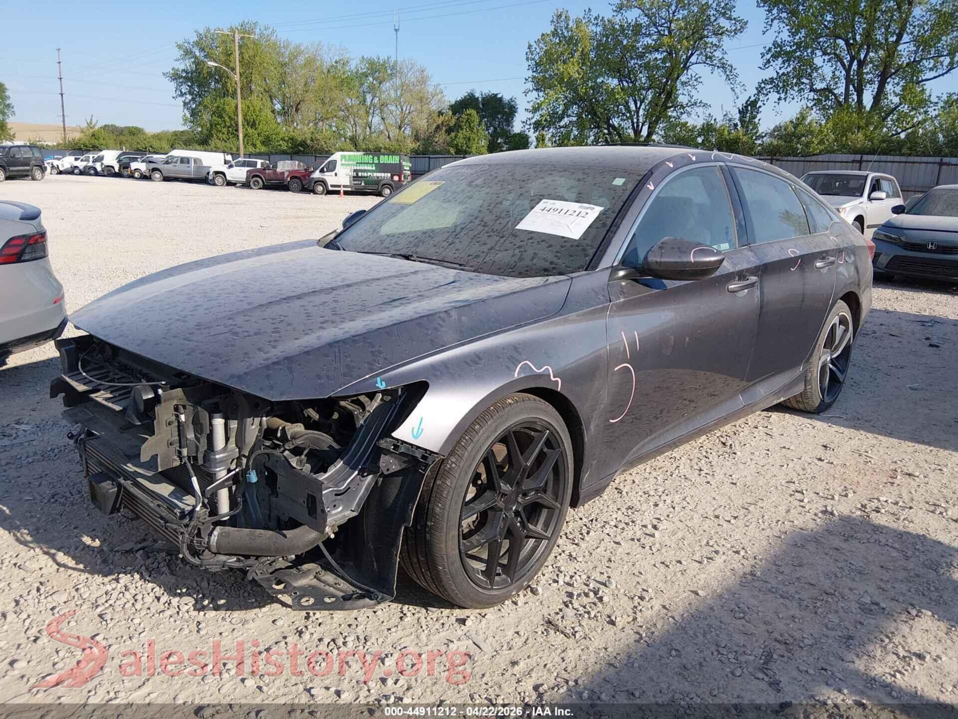 2020 HONDA ACCORD VIN 1HGCV1F39LA048375, front view