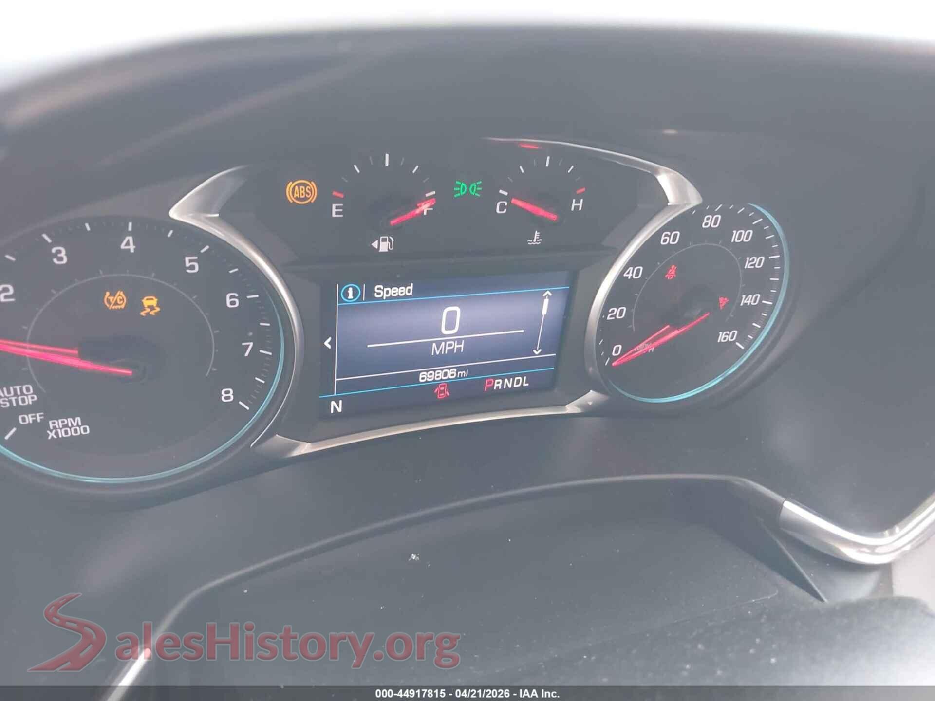 2019 CHEVROLET EQUINOX VIN 3GNAXKEV8KS567785, passenger side view