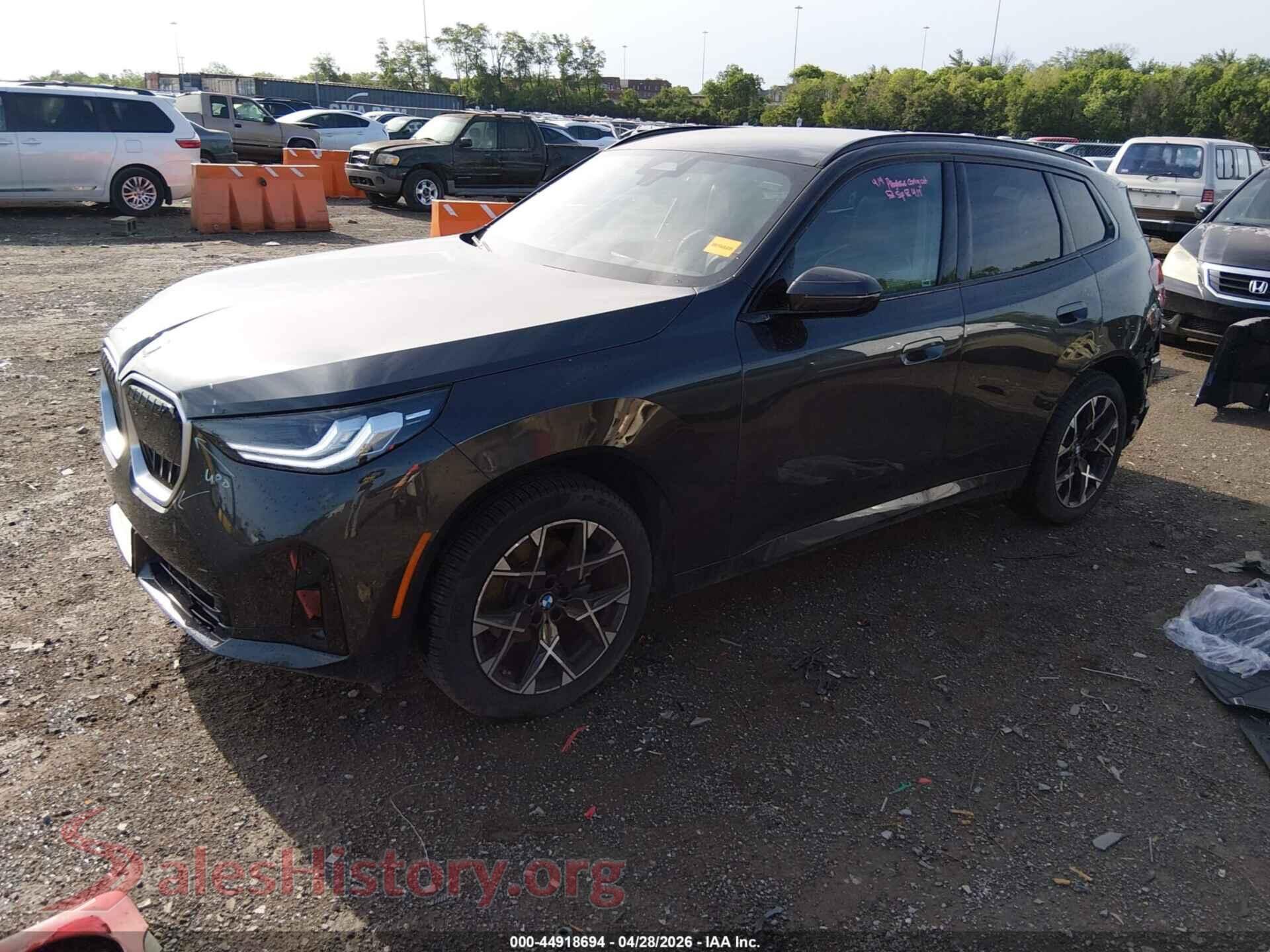 2025 BMW X3 VIN 5UX53GP06S9Y56265, front view