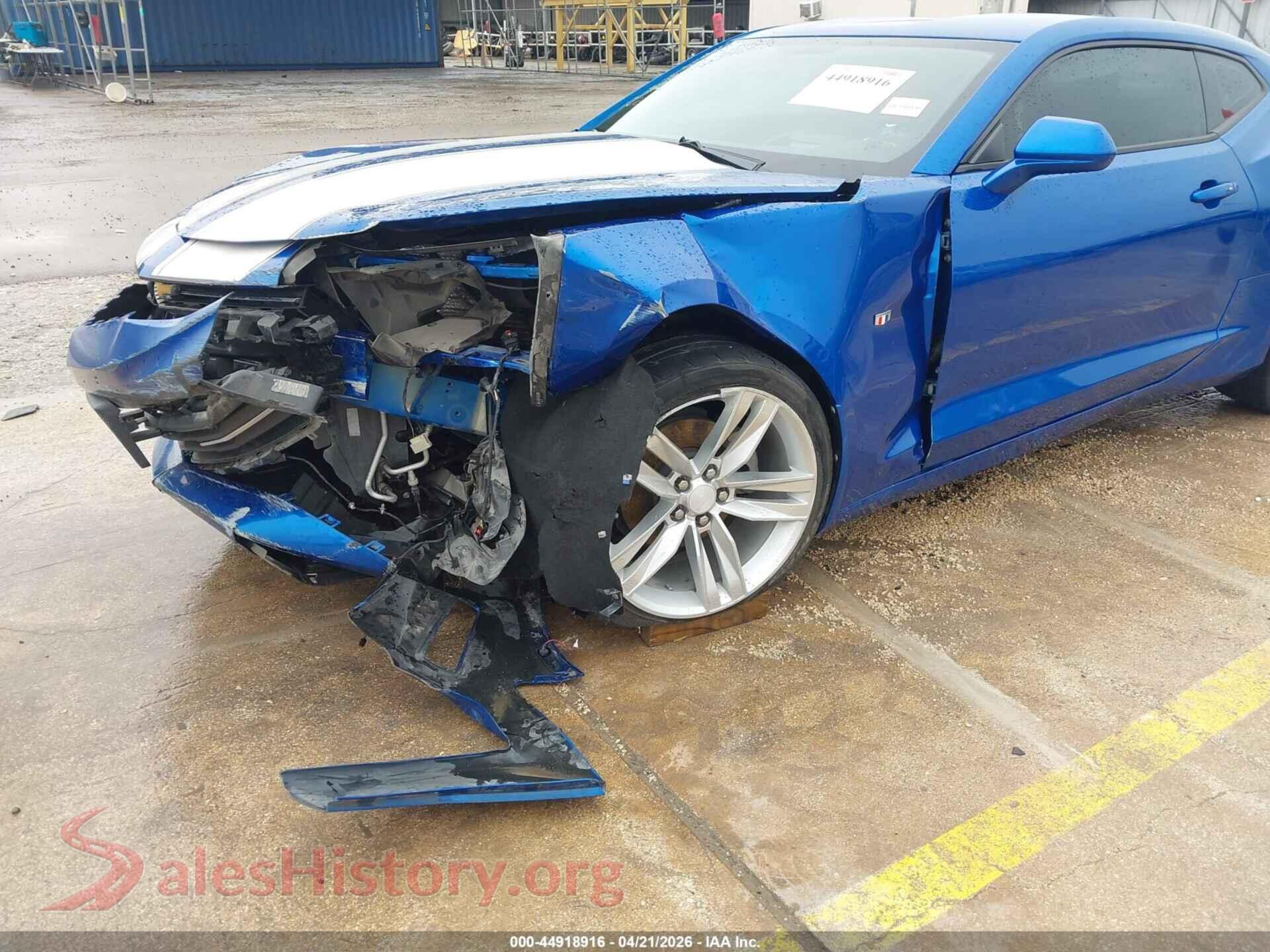2017 CHEVROLET CAMARO VIN 1G1FC1RS4H0173133, rear passenger side