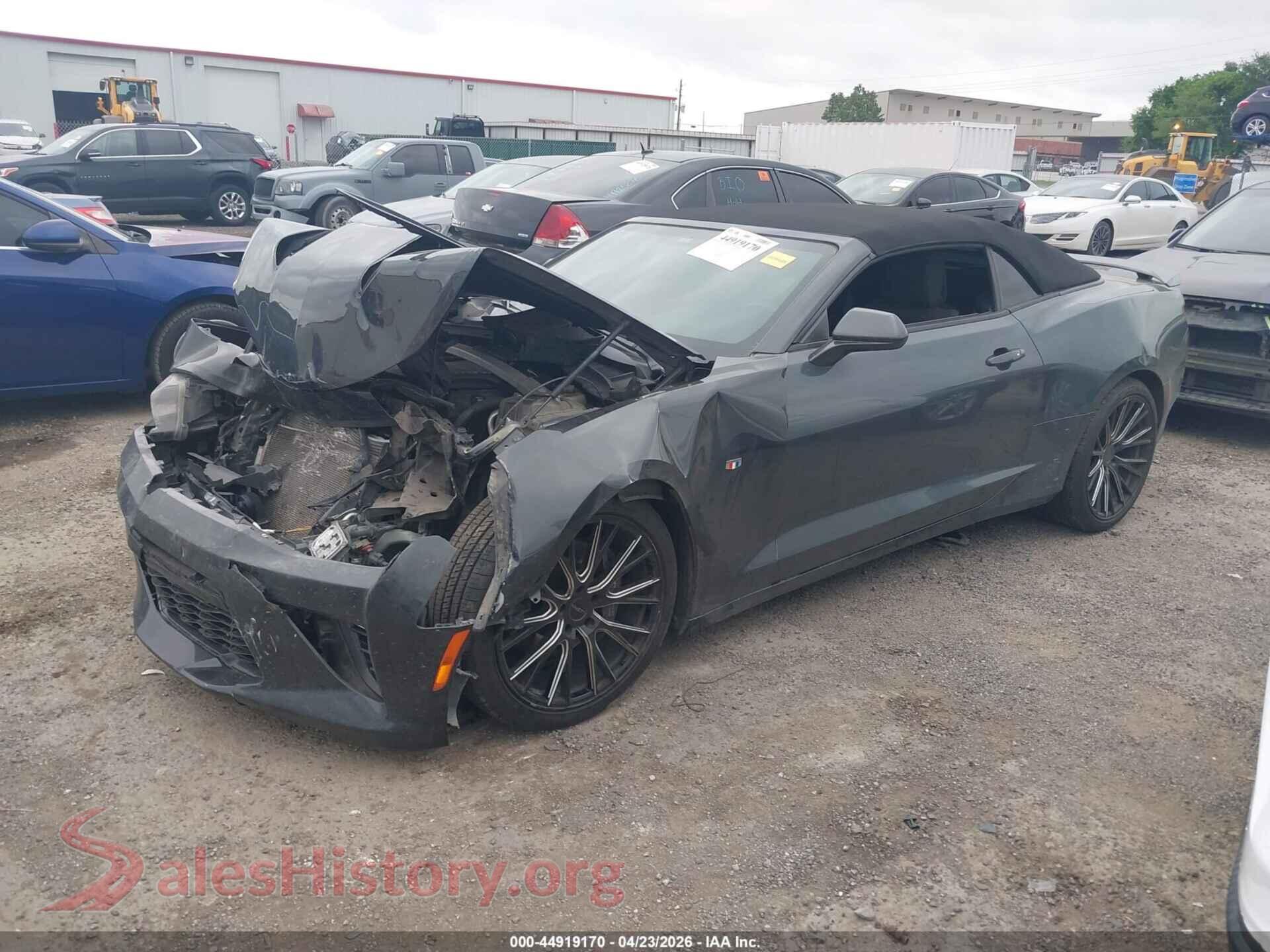2017 CHEVROLET CAMARO VIN 1G1FF3D75H0175186, front view