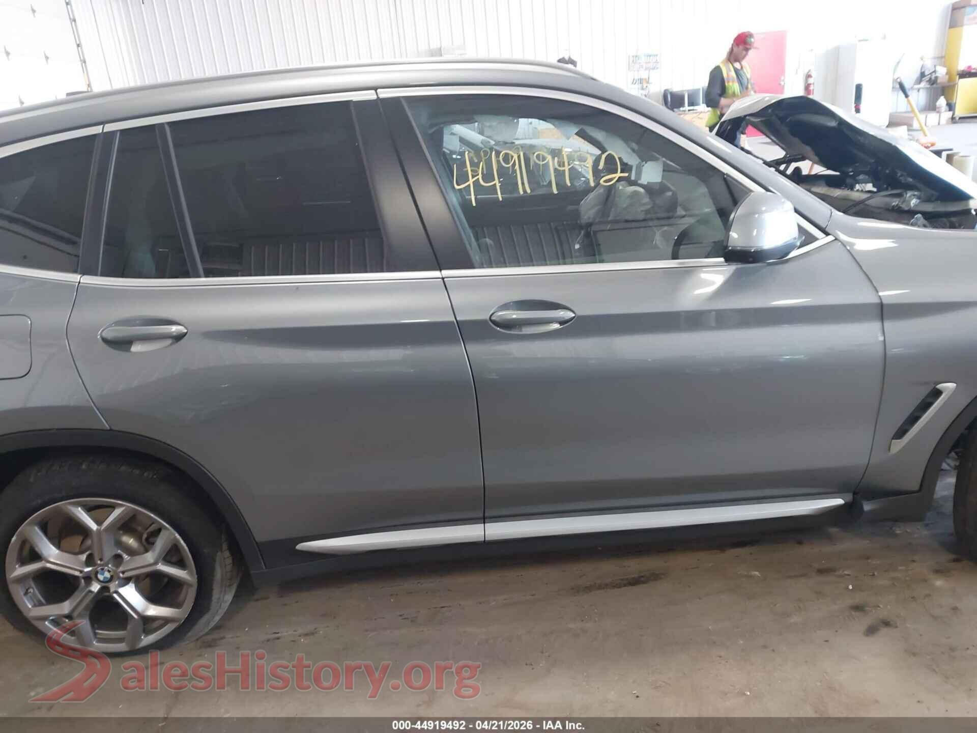 2024 BMW X3 VIN WBX57DP04RN278451, damage close-up
