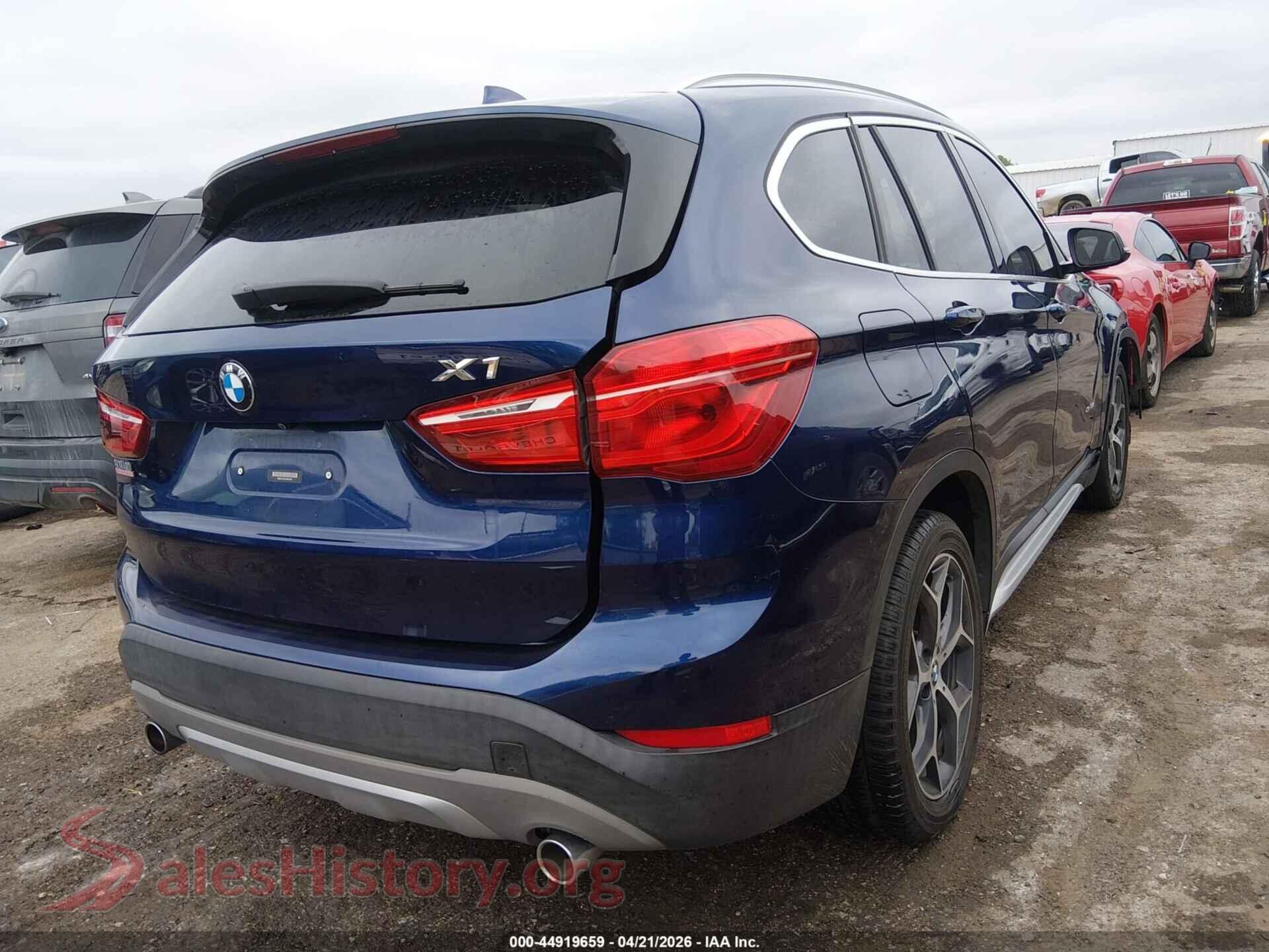 2018 BMW X1 VIN WBXHT3C35J5K21554, rear driver side