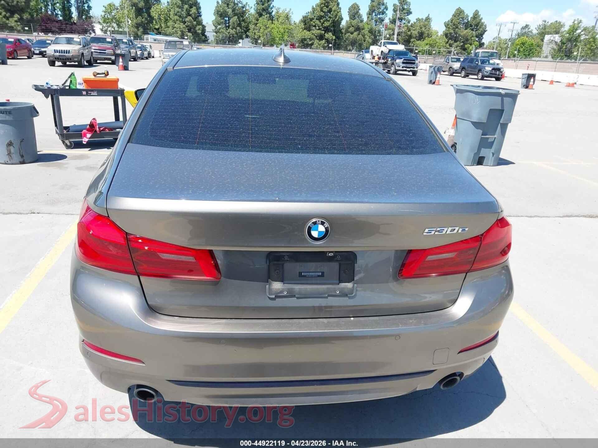 2018 BMW 530E VIN WBAJA9C53JB253216, auction photo 16